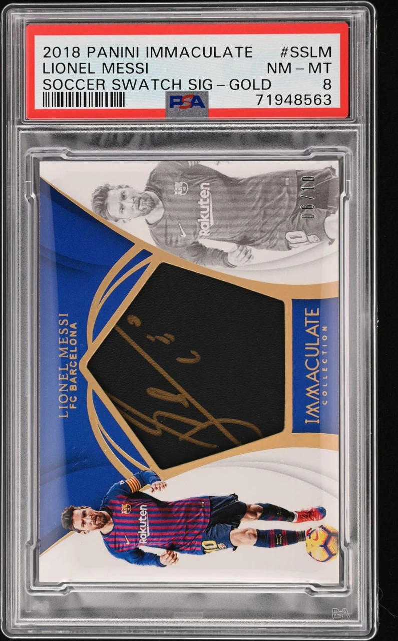 2018 Panini Immaculate Soccer Swatch Sig Lionel Messi
