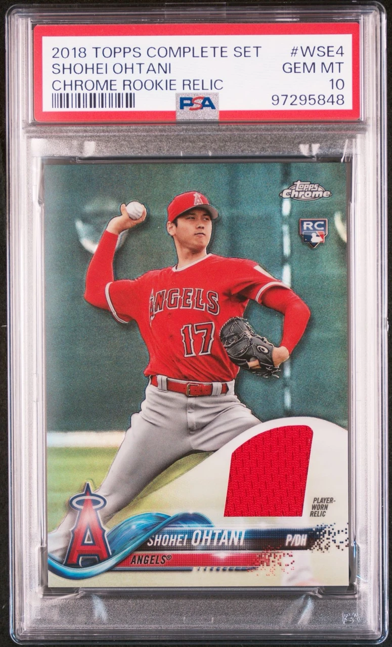 2018 Topps Chrome Rookie Relic Shohei Ohtani #WSE-4