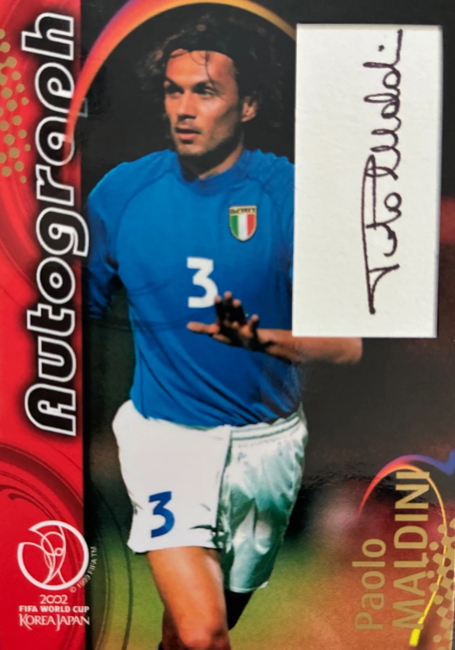 PANINI 2002 FIFA World Cup Korea Japan A5 Paolo Maldini