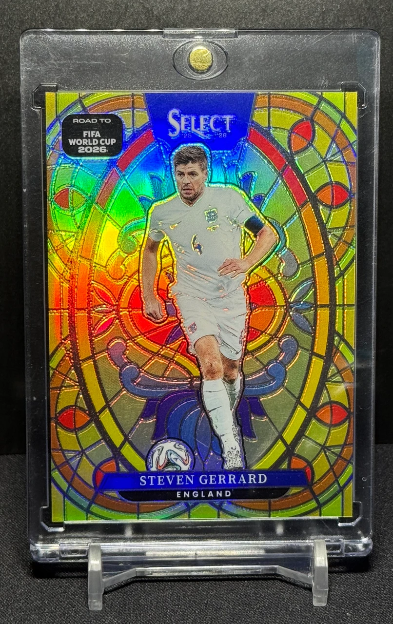 Steven Gerrard panini select World Cup '26 stained glass