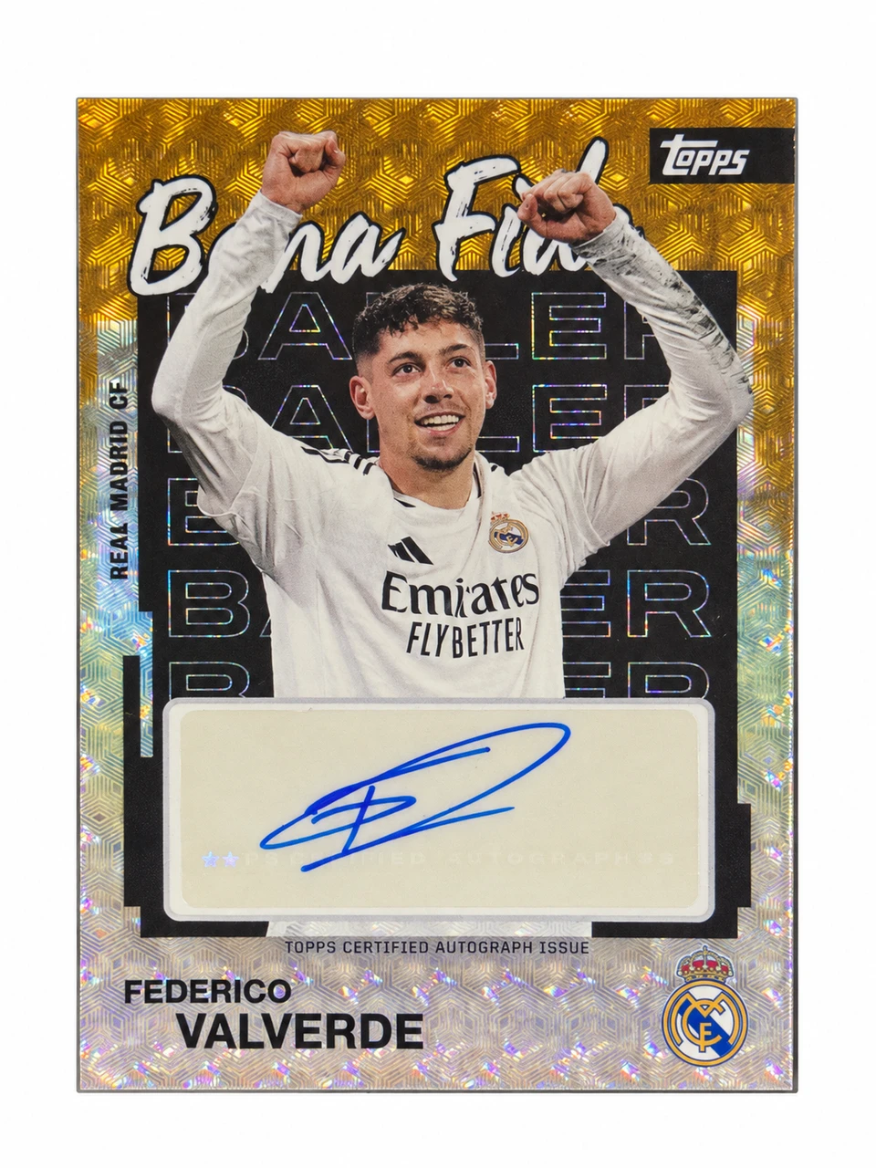2025/26 Topps Team Set Real Madrid CF Bona Fide Baller Autograph Federico Valverde