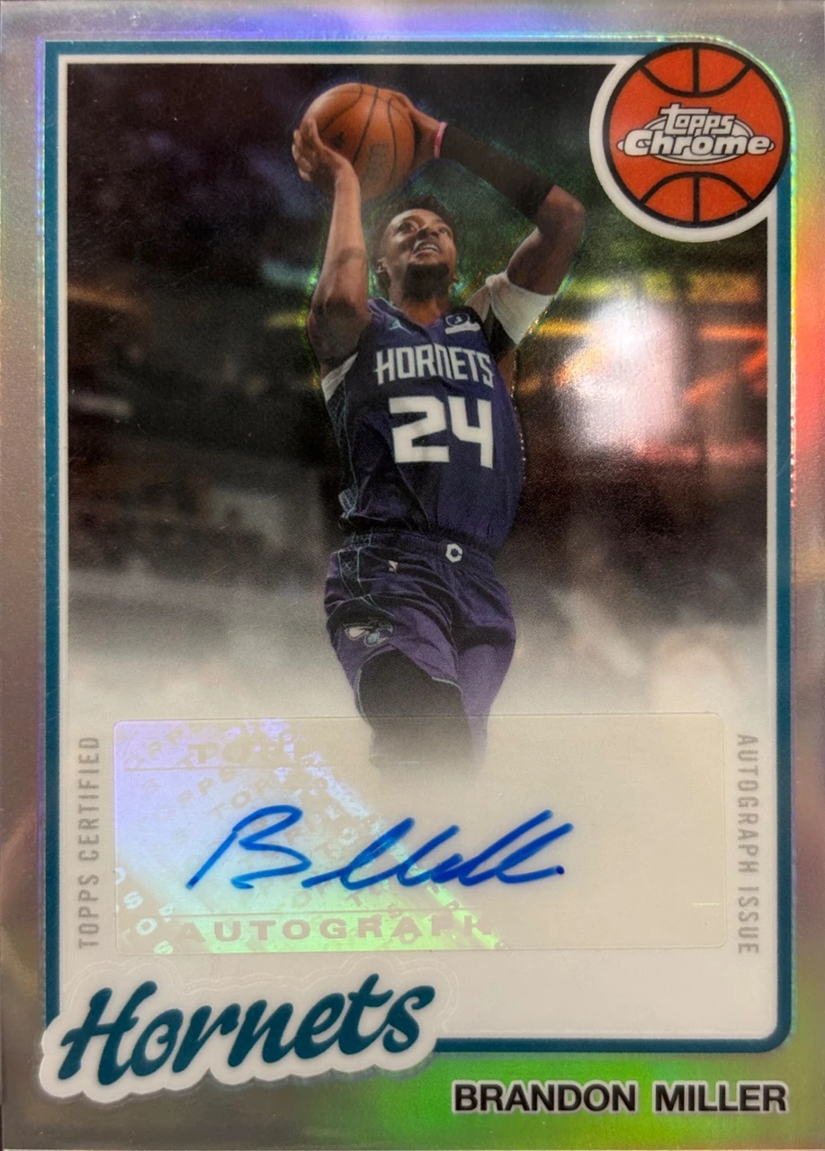 1980-81  TOPPS BASKETBALL AUTOGRAPH BRANDON MILLER