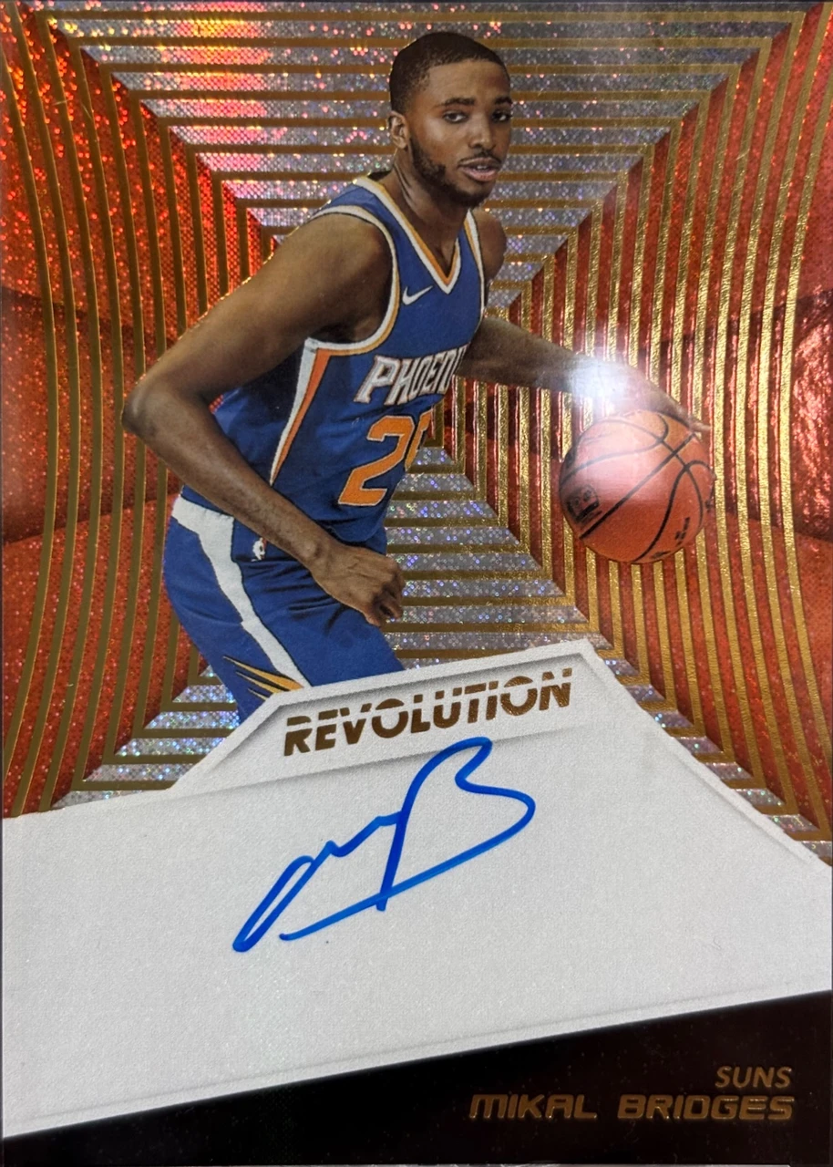 2018-19 Panini revolution-Rookie Auto mikal bridges