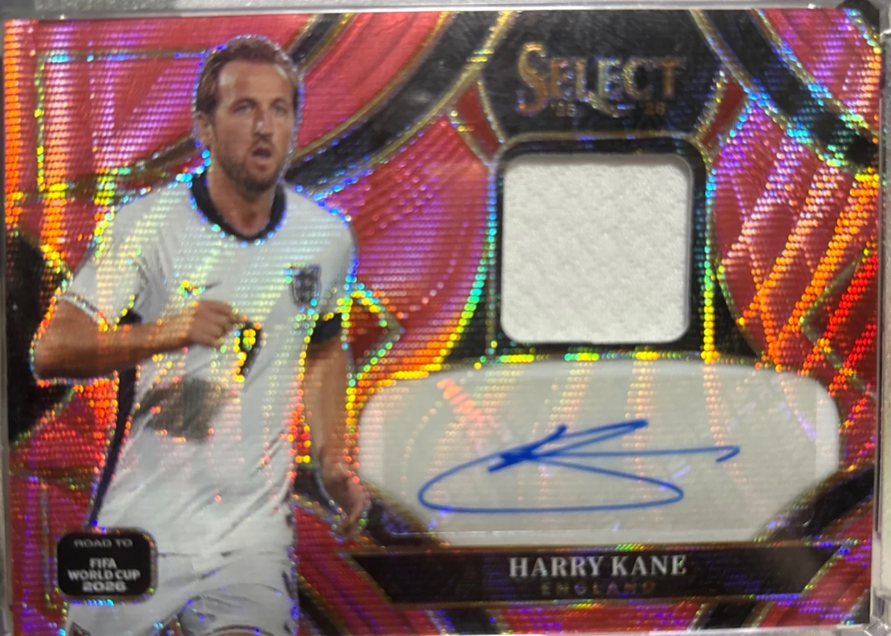 2025-26 Panini Select Road to FIFA World Cup 2026 Harry Kane Autograph Relic