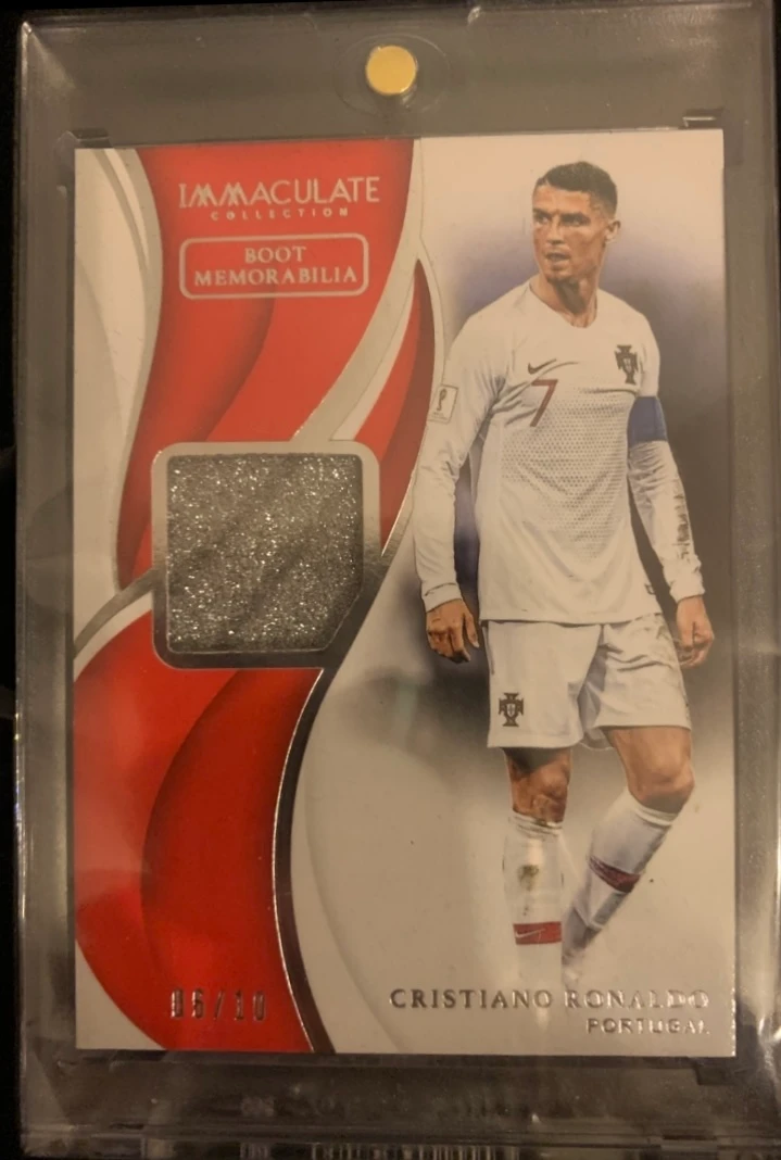 cristiano ronaldo panini immaculate boot memorabilia 6/10