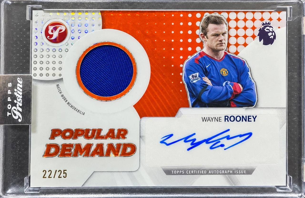 2026 Topps Pristine Premier League – Popular Demand Autograph Relic – Wayne Rooney