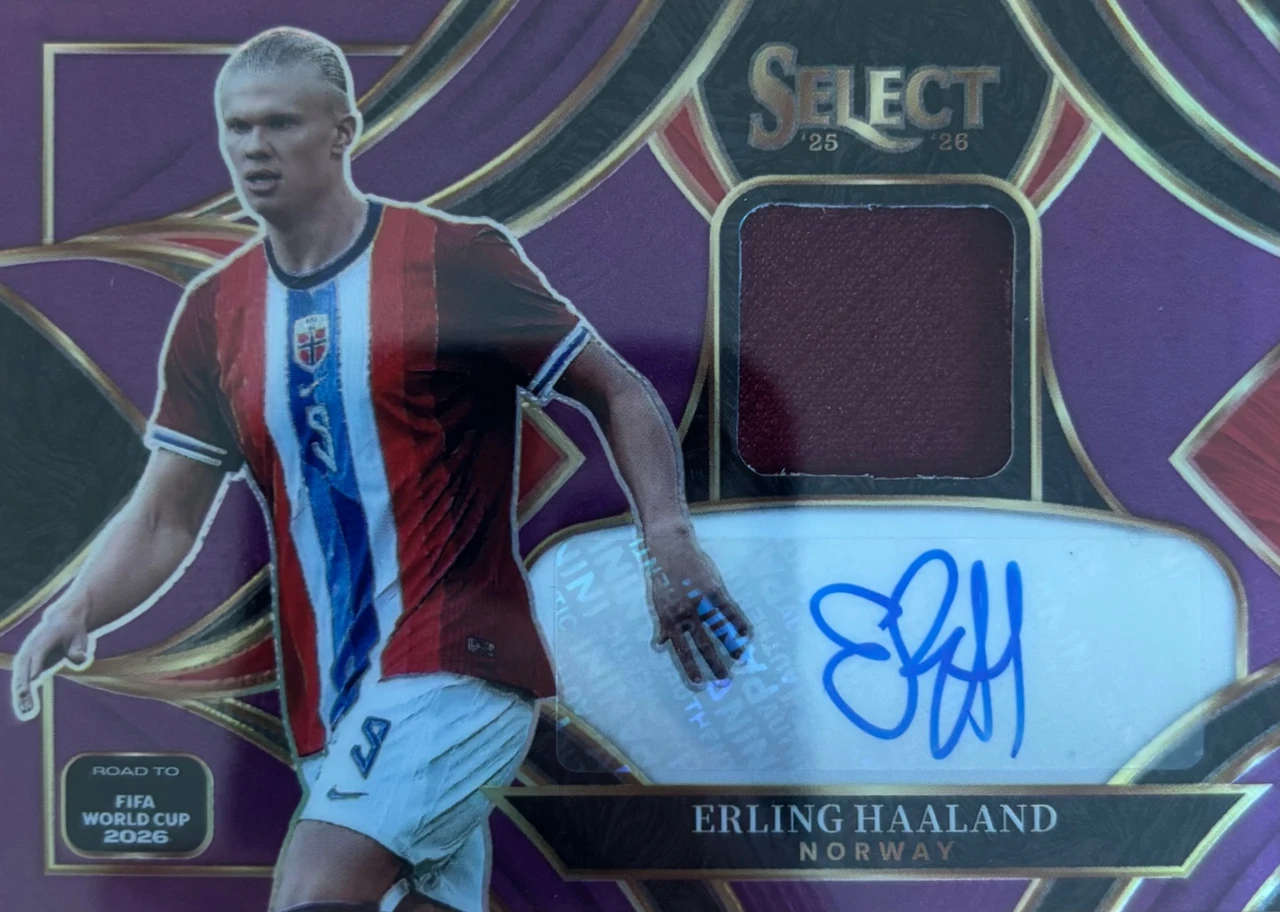 2025-26 Panini Select Road to FIFA World Cup 2026 Erling Haaland Autograph Memorabilia