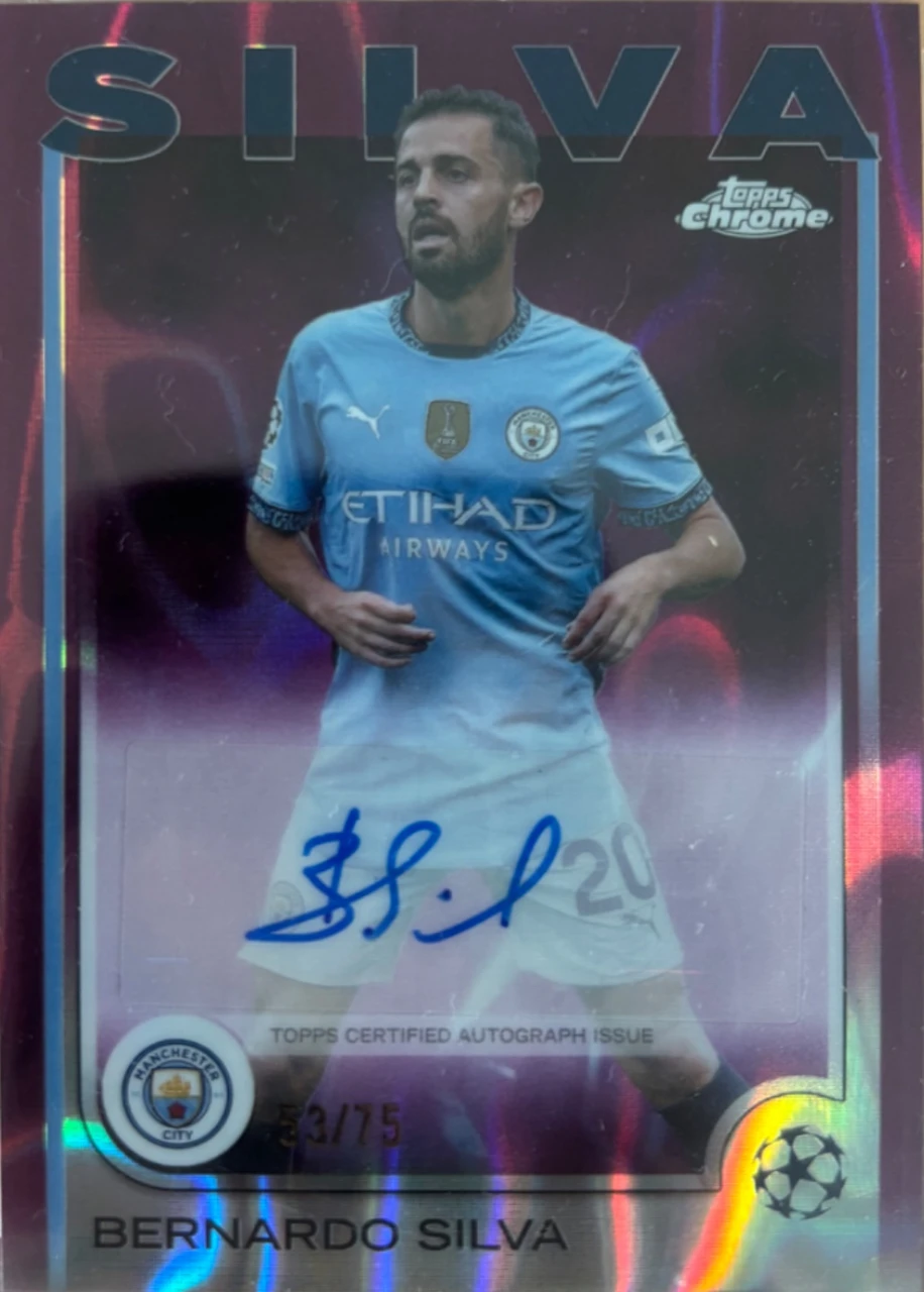 2024/25 Topps Chrome Bernardo Silva Autograph