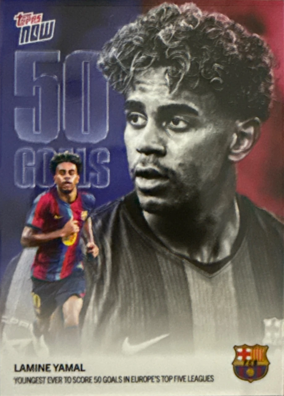 Topps Now Lamine Yamal 50 Goals