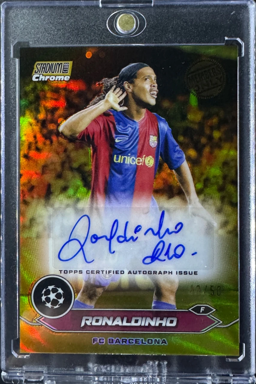 2023 Topps Stadium Club Chrome Ronaldinho Autograph