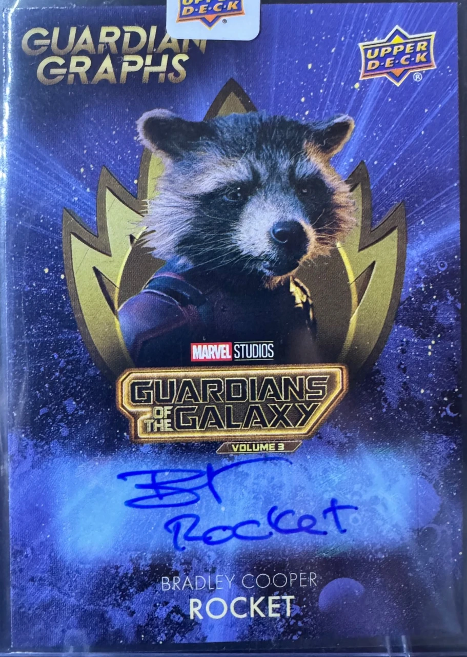 2023 Upper Deck Marvel Studios Guardians of the Galaxy Vol. 3 Guardian Graphs Bradley Cooper