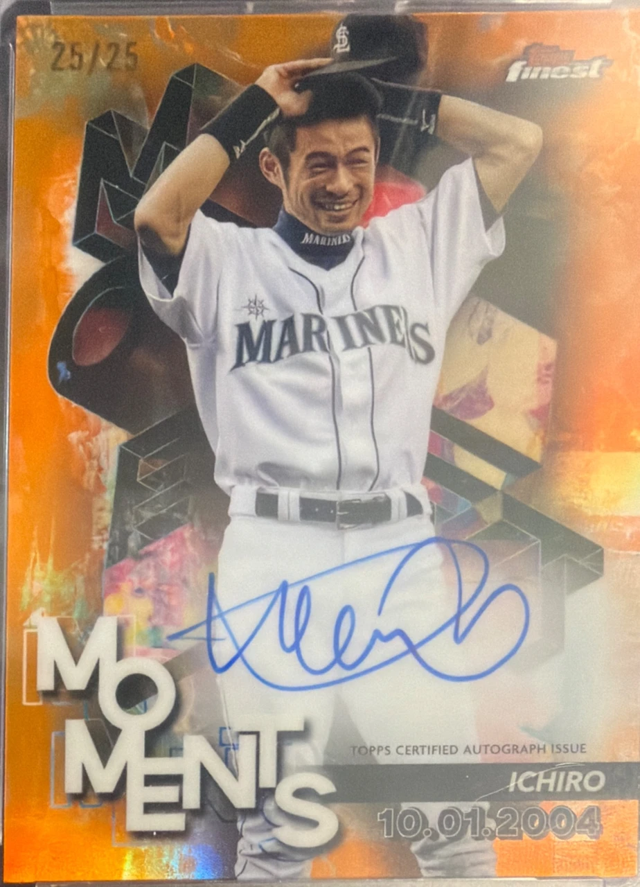 2024 Topps Finest Moments Ichiro Suzuki Autograph
