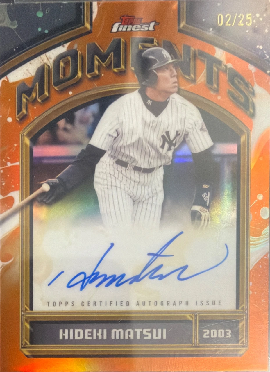 2026 Topps Finest Moments Hideki Matsui Autograph