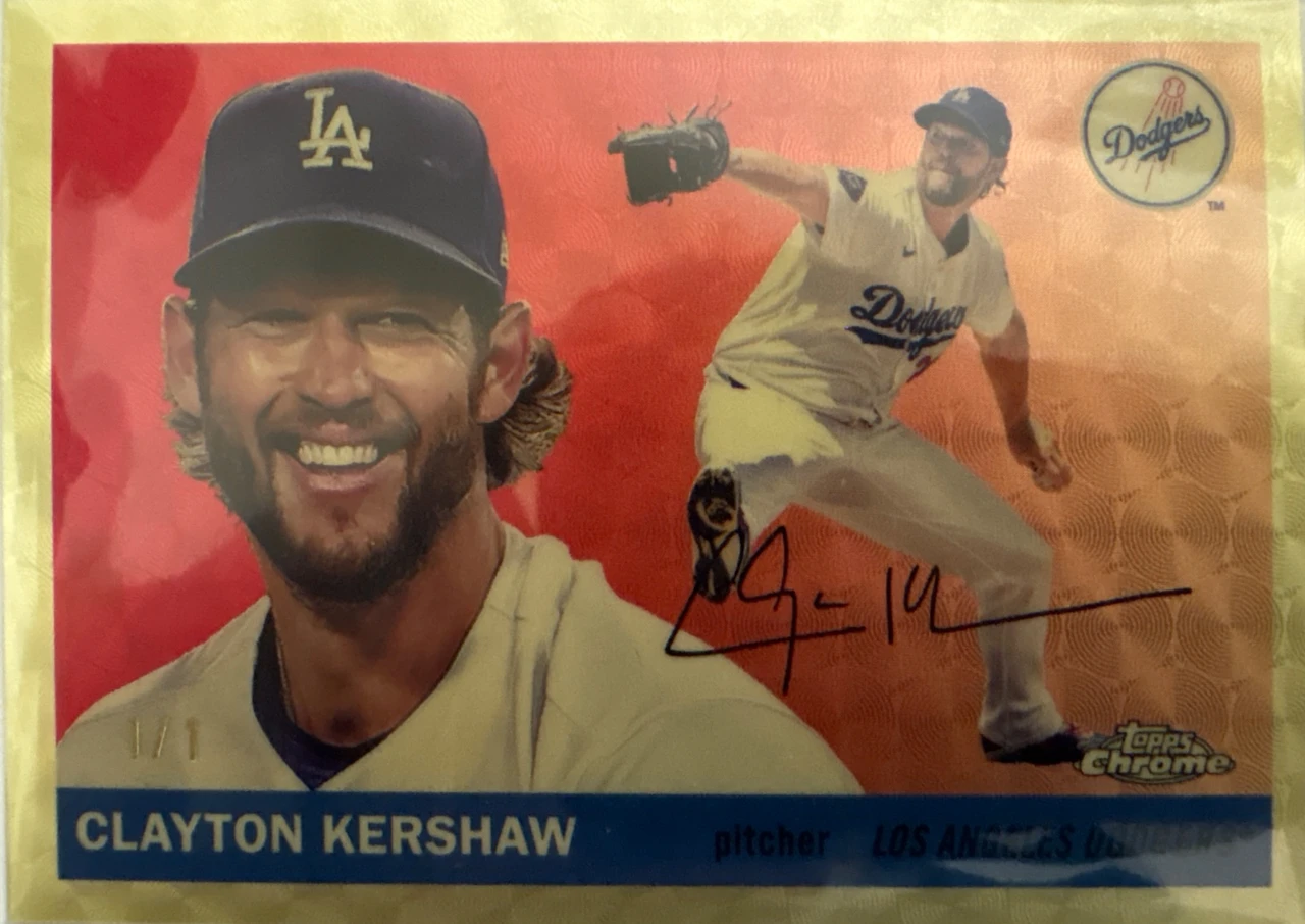 2025 Topps Chrome Clayton Kershaw Superfractor