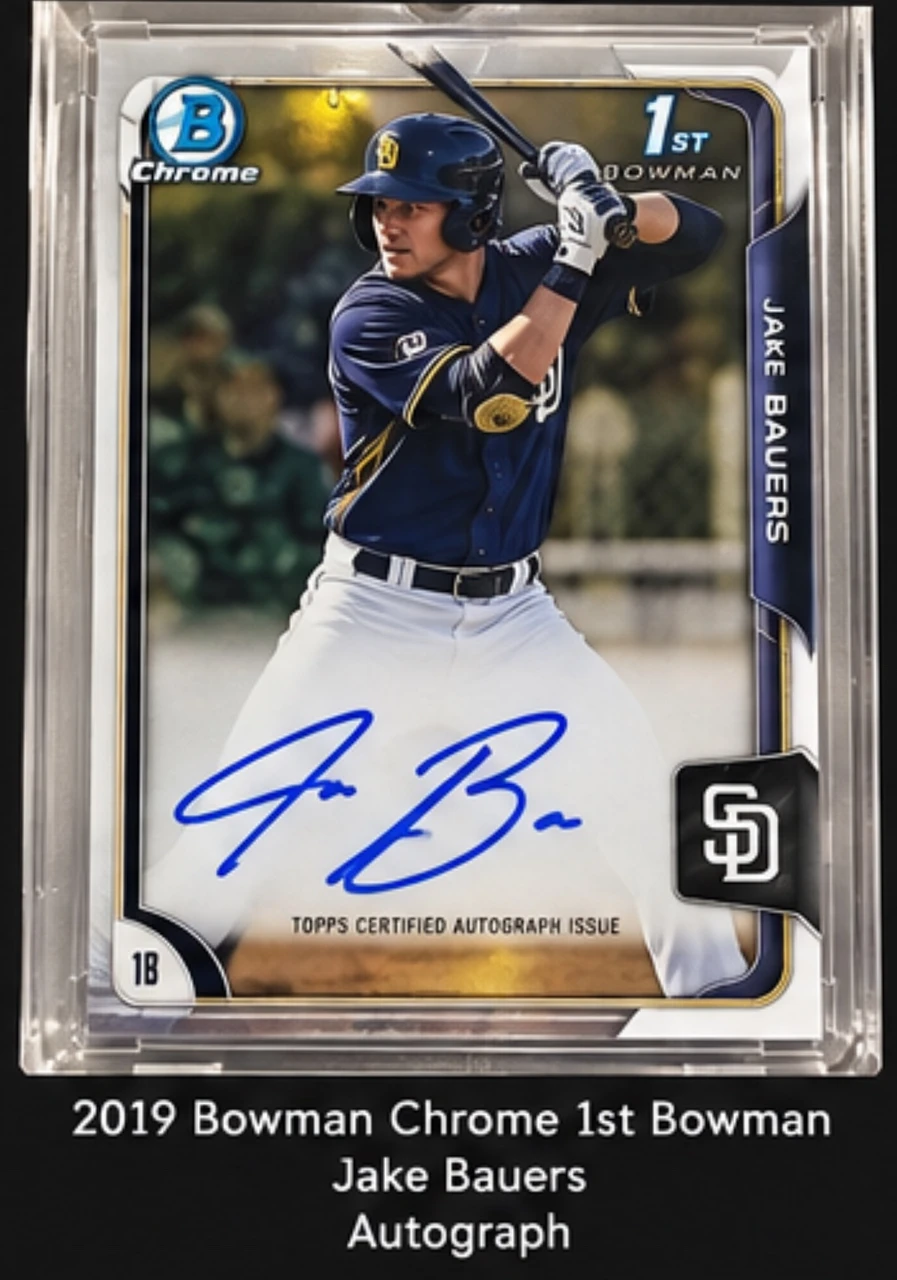 2019 Bowman Chrome 1st Bowman Jake Bauers Autograph