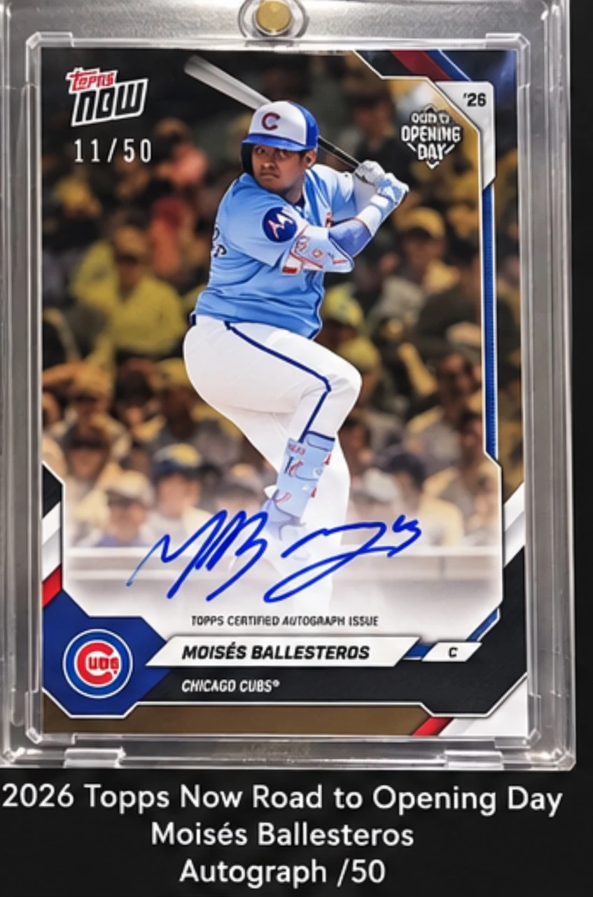 2026 Topps Now Road to Opening Day Moisés Ballesteros Autograph /50