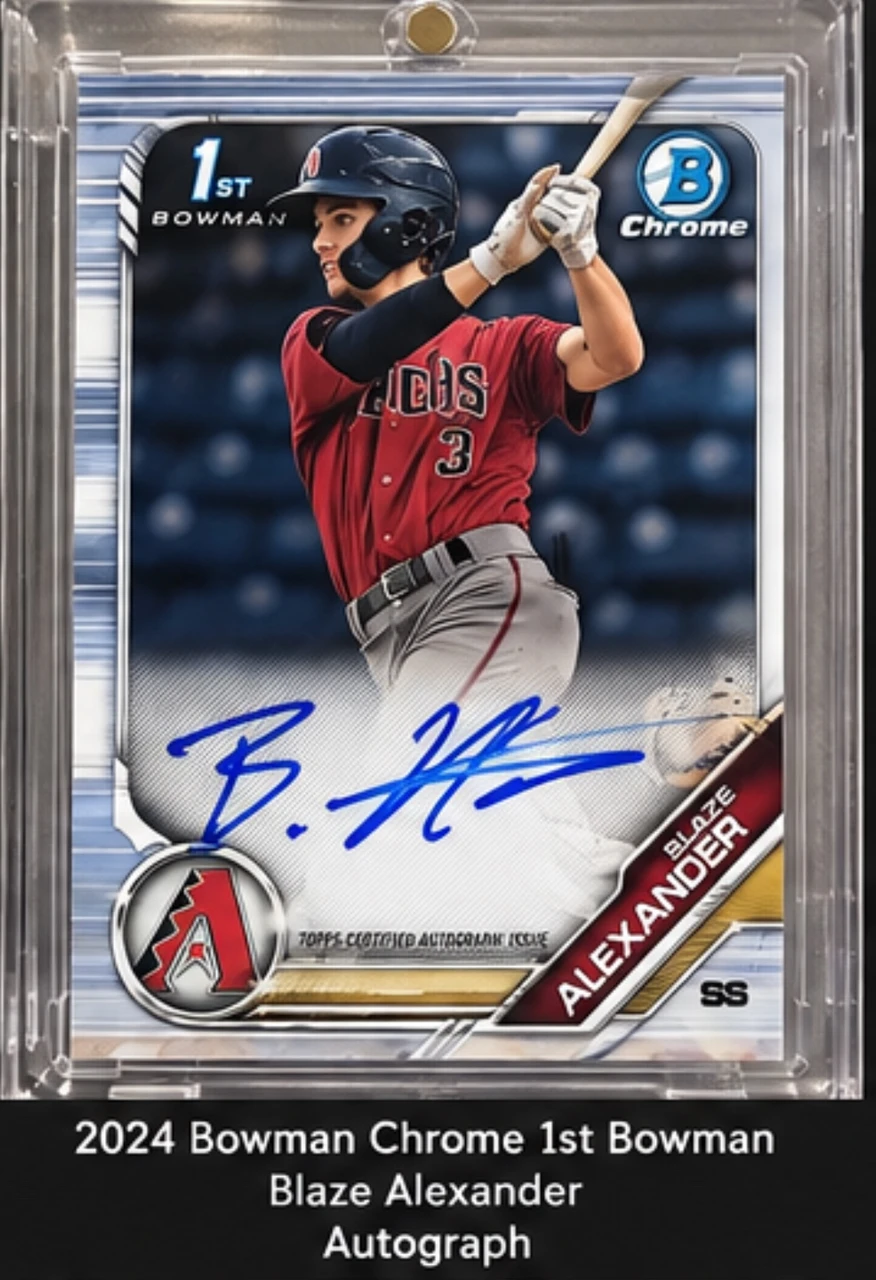 2024 Bowman Chrome 1st Bowman Blaze Alexander Autograph