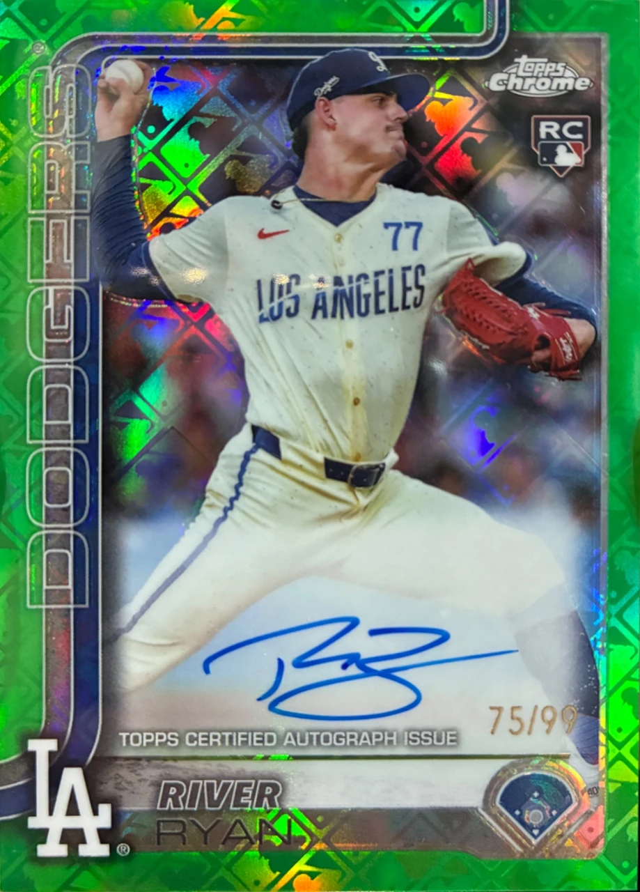 2025 Topps Chrome River Ryan Rookie Autograph