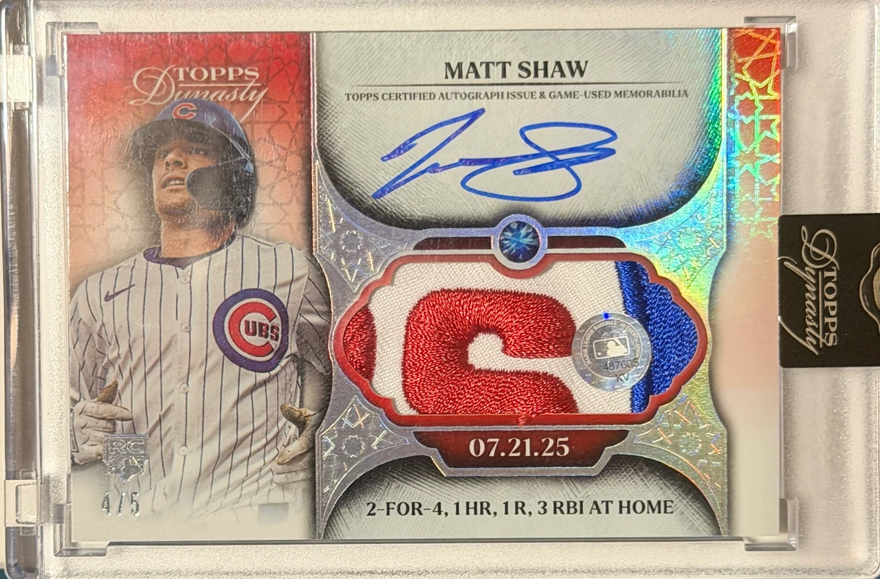 Matt Shaw Topps Dynasty Autograph Patch