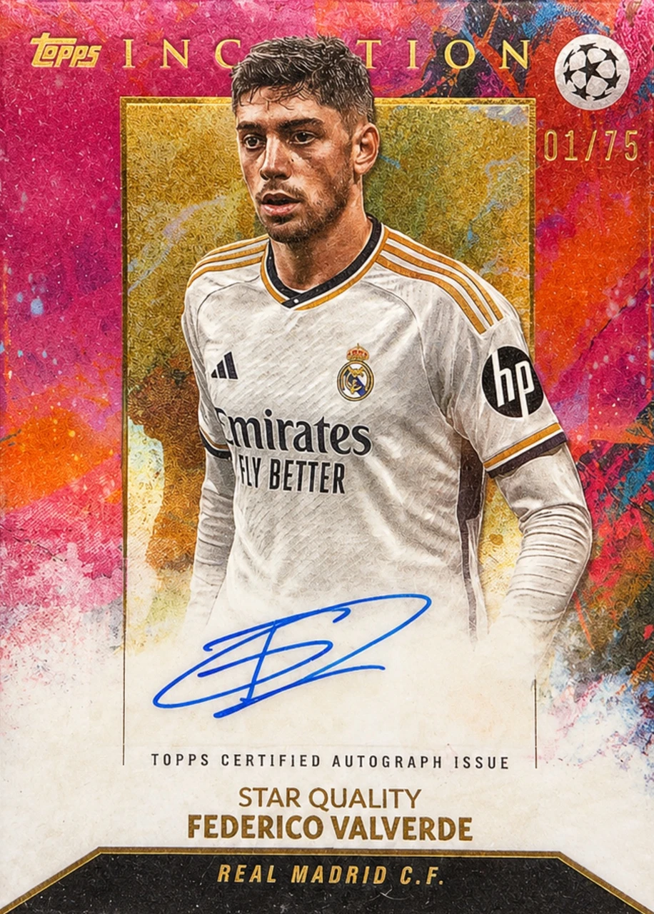 Topps Inception UCC Immersion Auto Federico Valverde