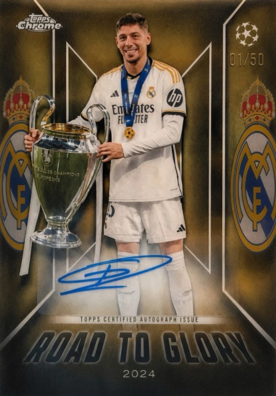 Topps Chrome Road to Glory Federico Valverde Gold