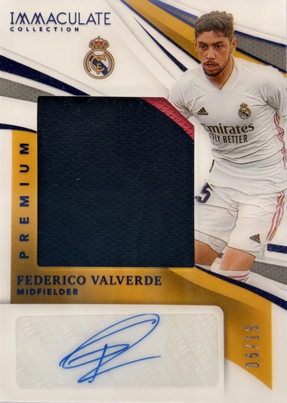 Panini Immaculate Collection Premium Swatch Autographs Federico Valverde