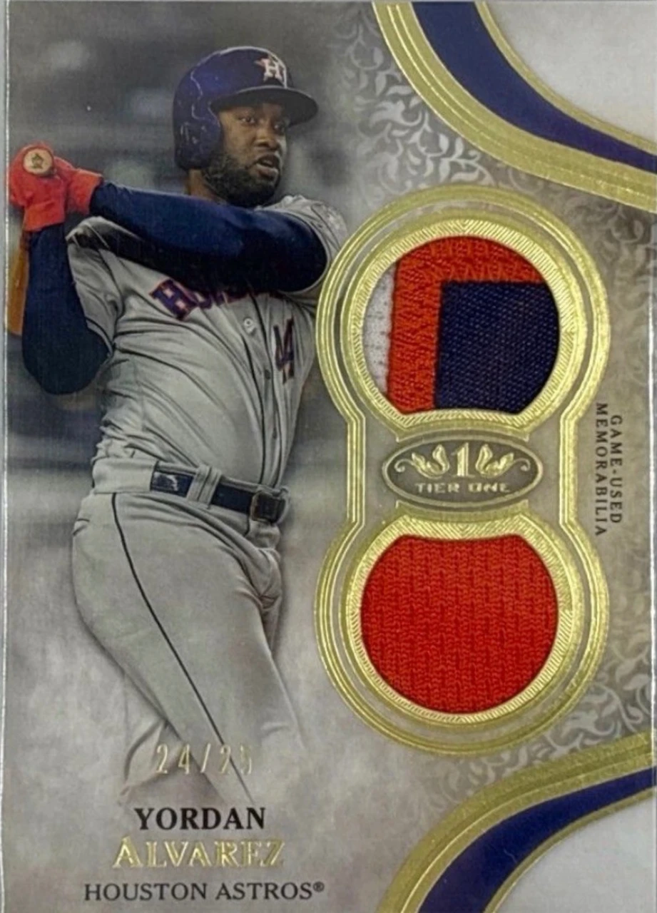 2023 Topps Tier One Yordan Alvarez Dual Relic 25シリ