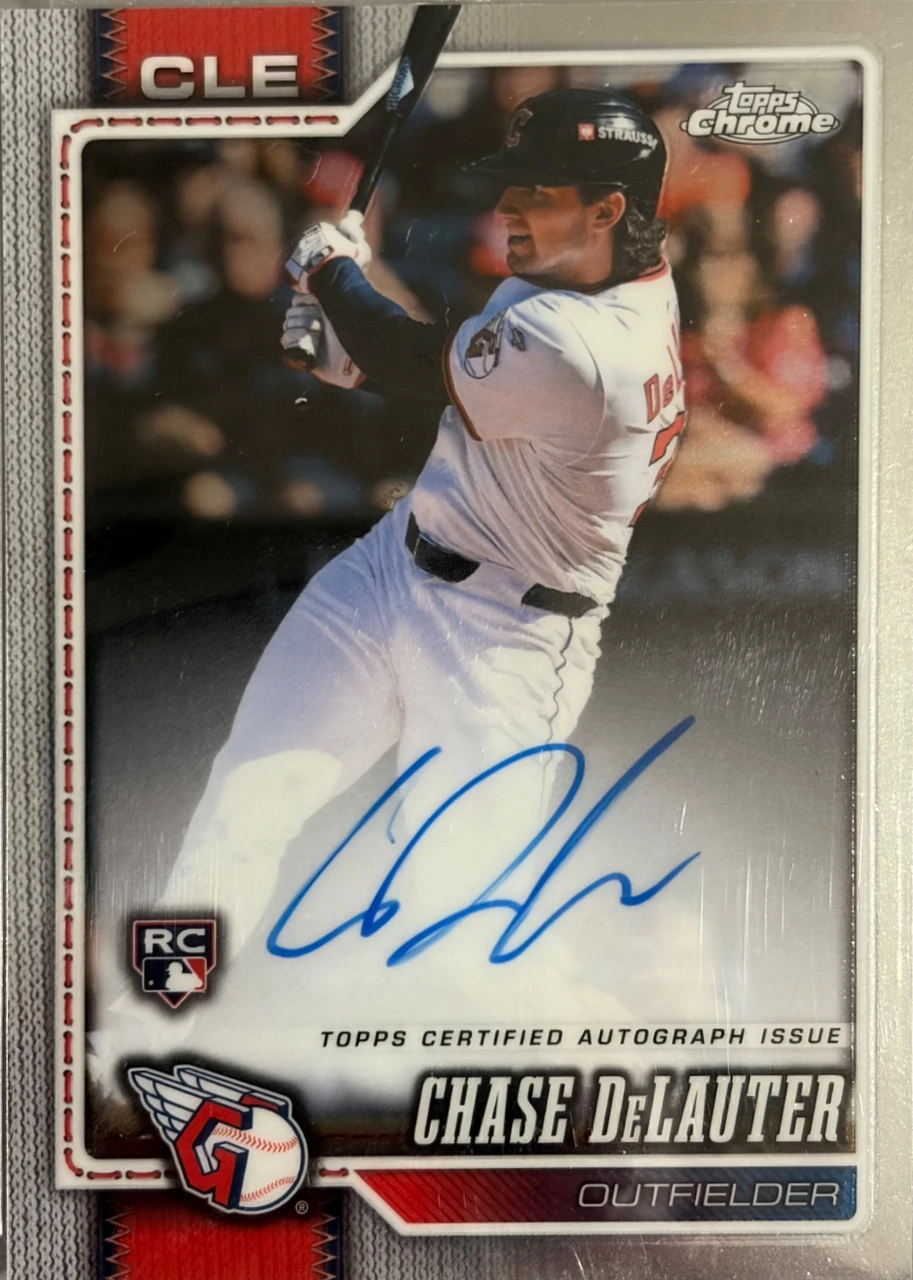 Topps Chrome Chase DeLauter Rookie Autograph