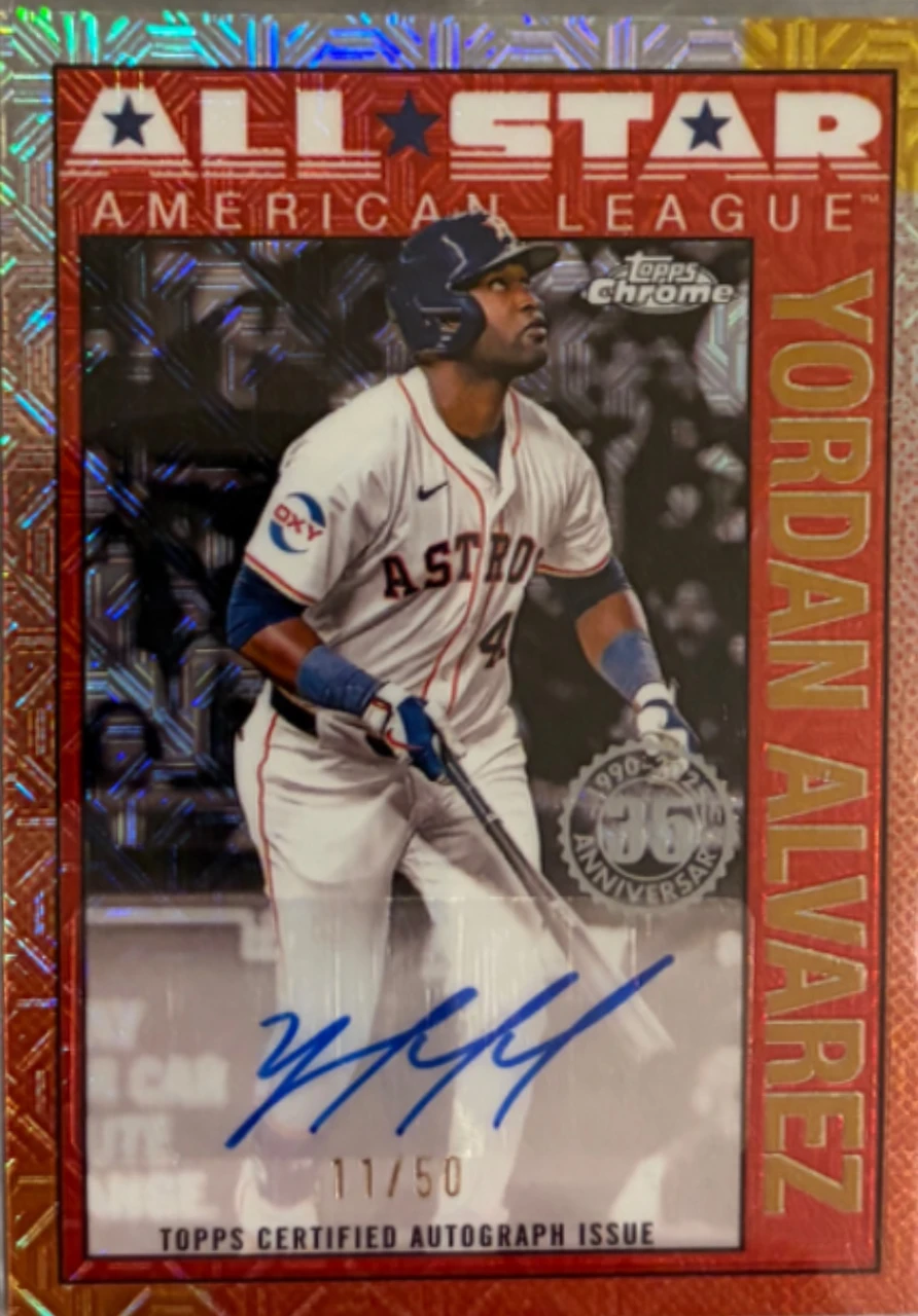 Topps Chrome Yordan Alvarez All-Star  Auto