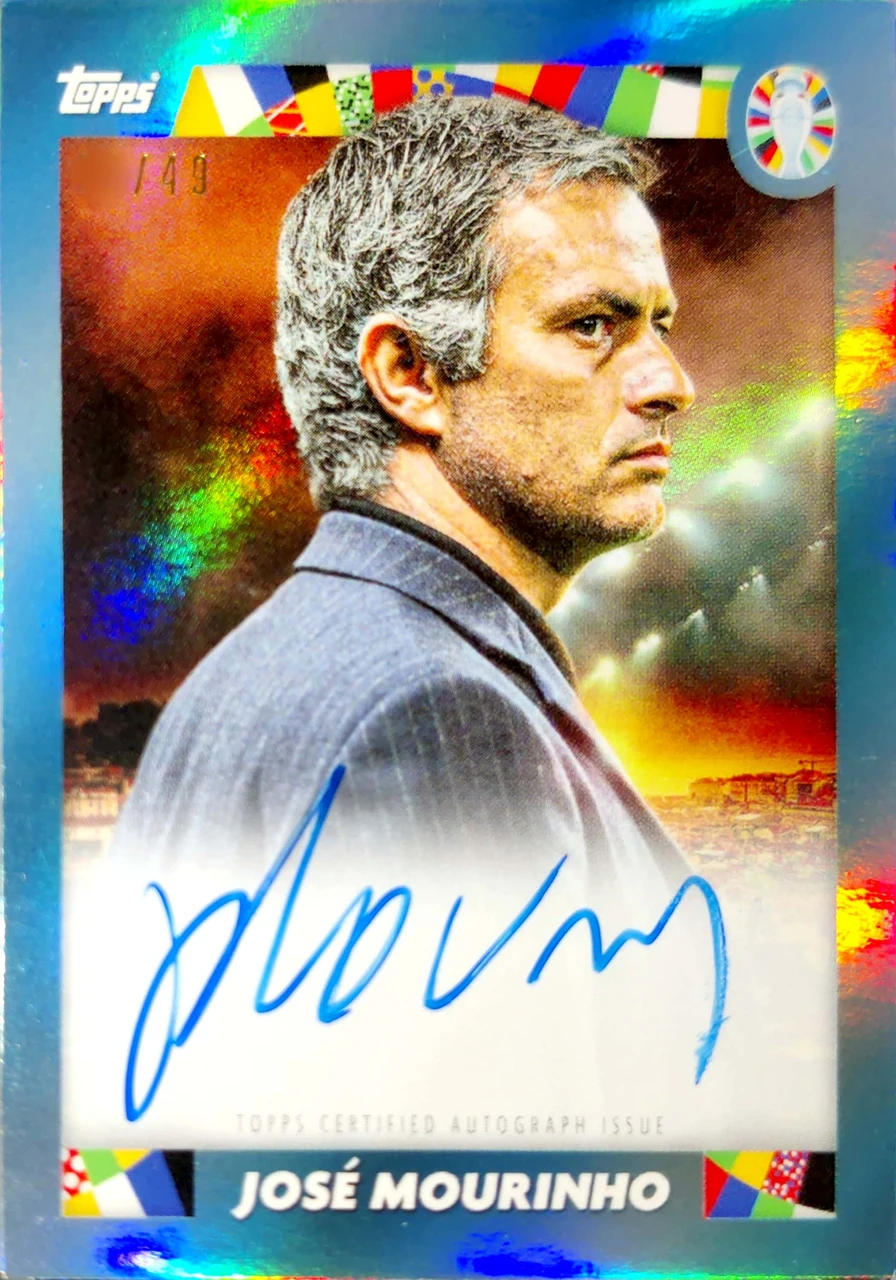 2024 Topps Jose Mourinho Platinum Euro José Mourinho Autograph