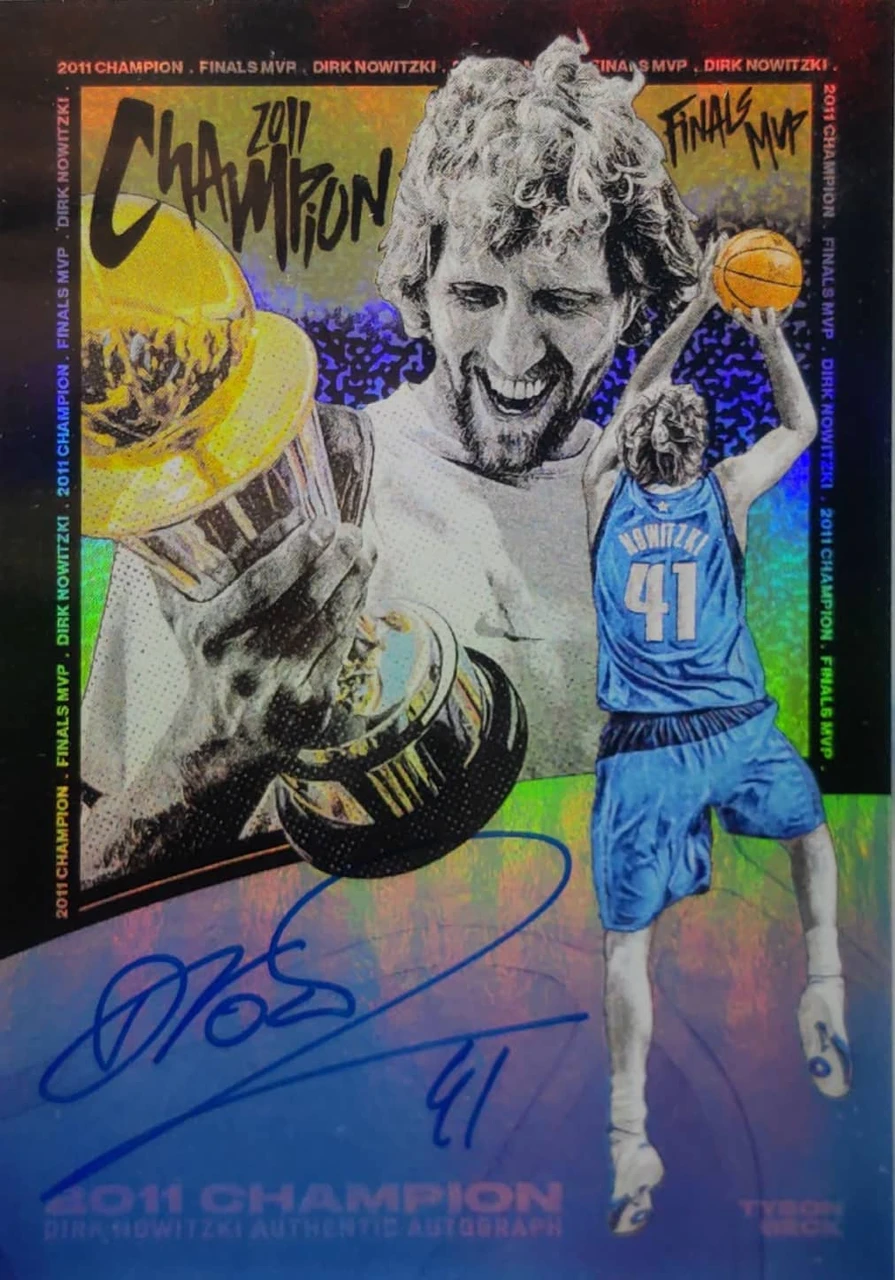 Dirk Nowitzki 2011 Champion Authentic Autograph