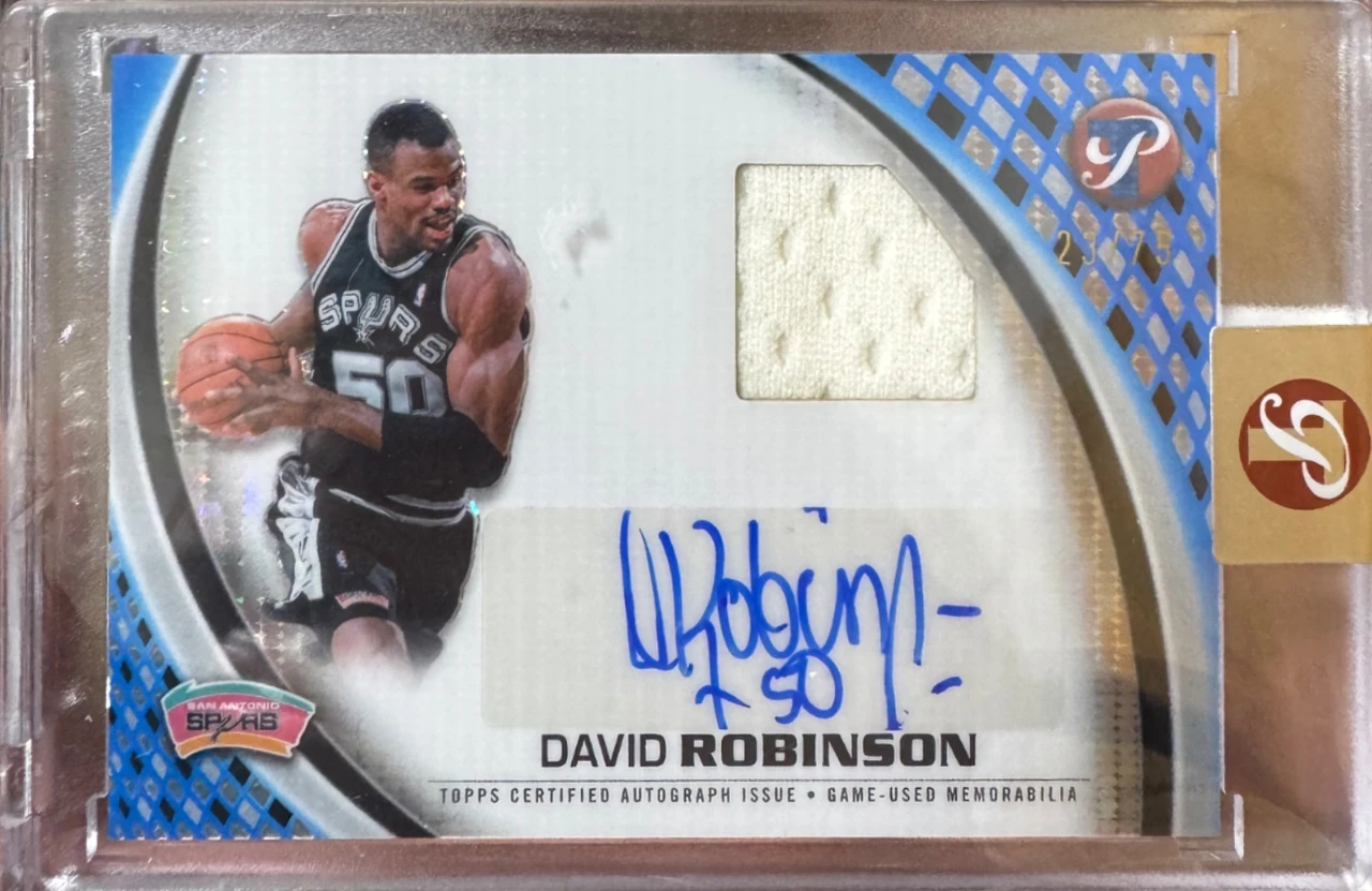 2025-26 Topps Pristine Pristine Pieces Autograph Relic David Robinson