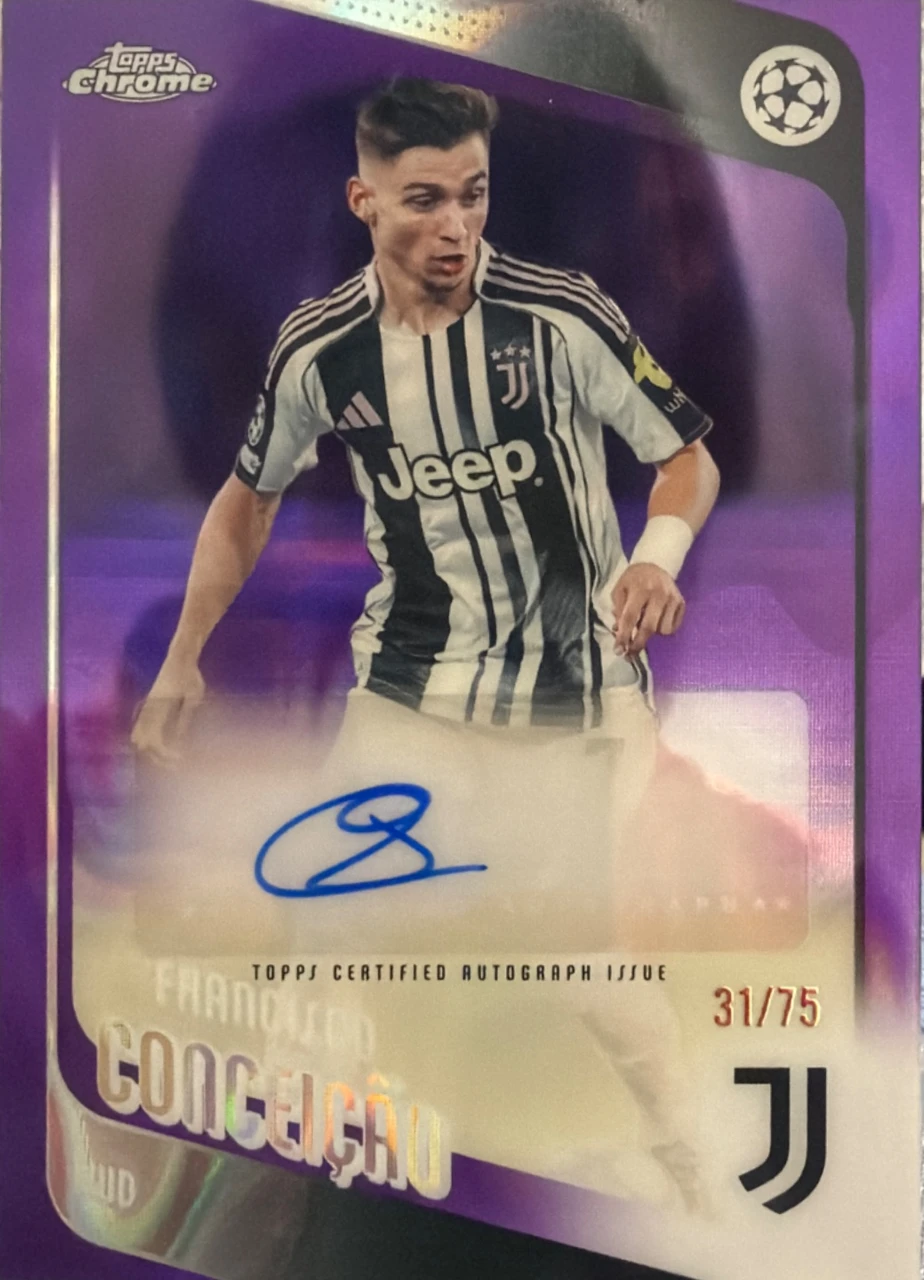 Francisco Conceição Topps Chrome UEFA Club Competitions Autograph