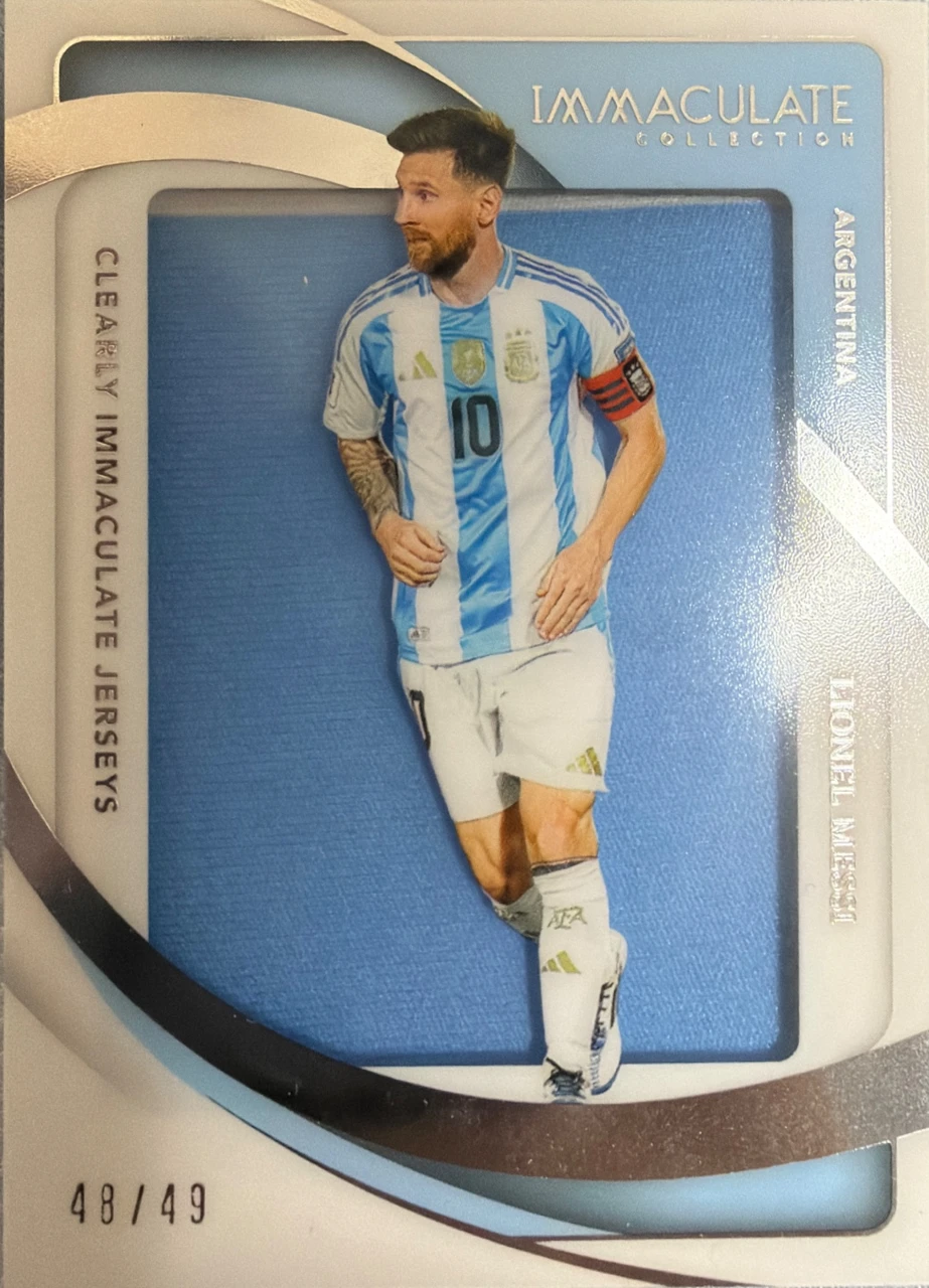 2024-25 Panini Immaculate Collection Clearly Immaculate Jerseys Lionel Messi