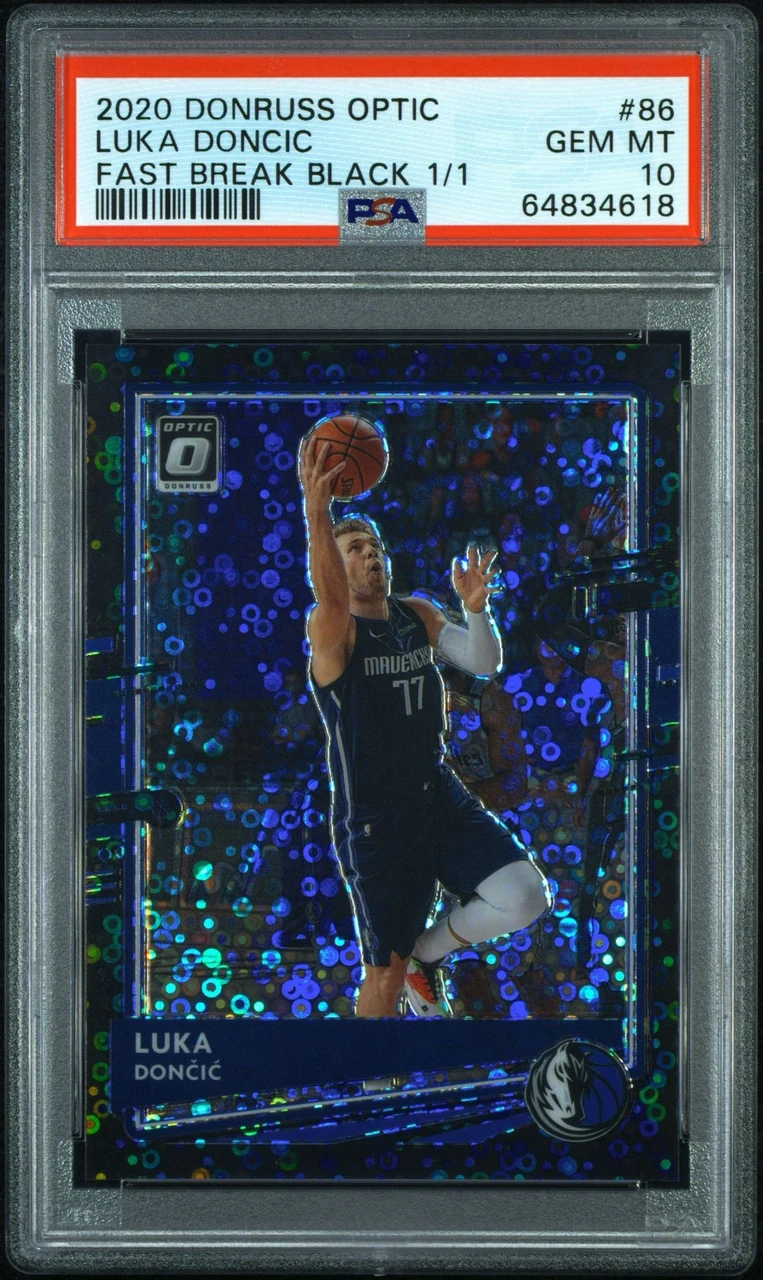 2020 PANINI DONRUSS OPTIC | FAST BREAK BLACK 1/1LUKA DONCIC 86