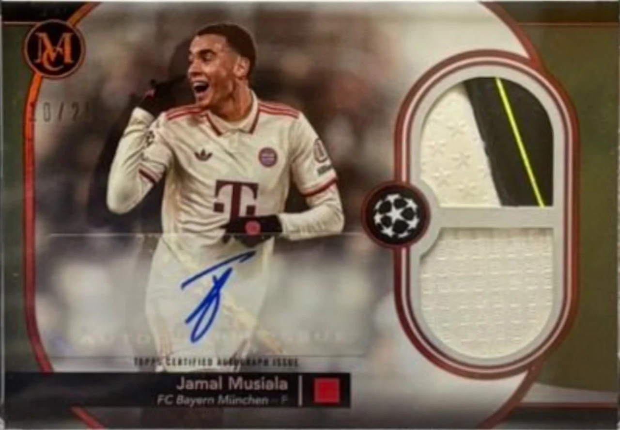 2024/25 Topps Museum Collection Jamal Musiala Auto Relic