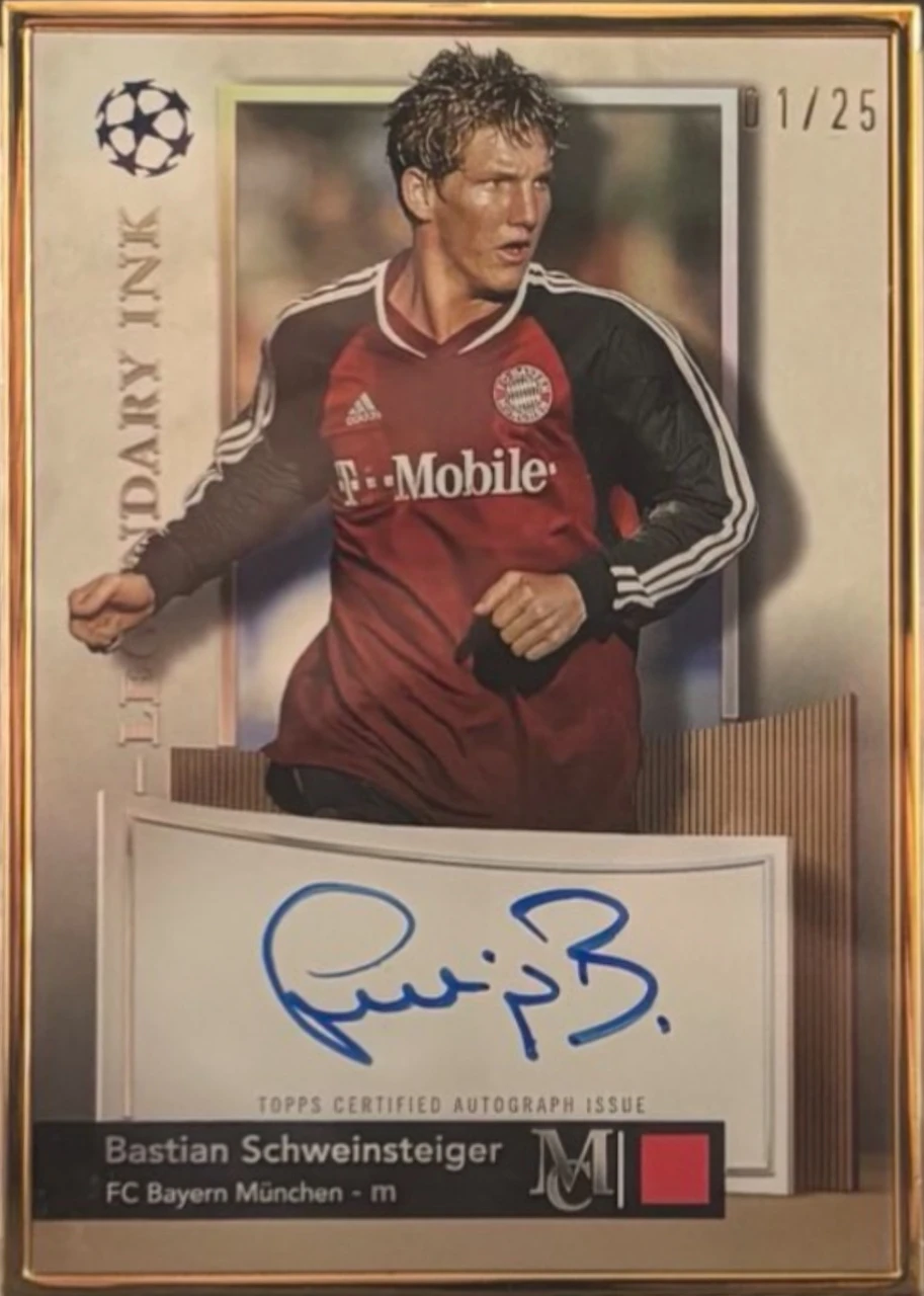 Bastian Schweinsteiger Topps Legendary Ink Autograph