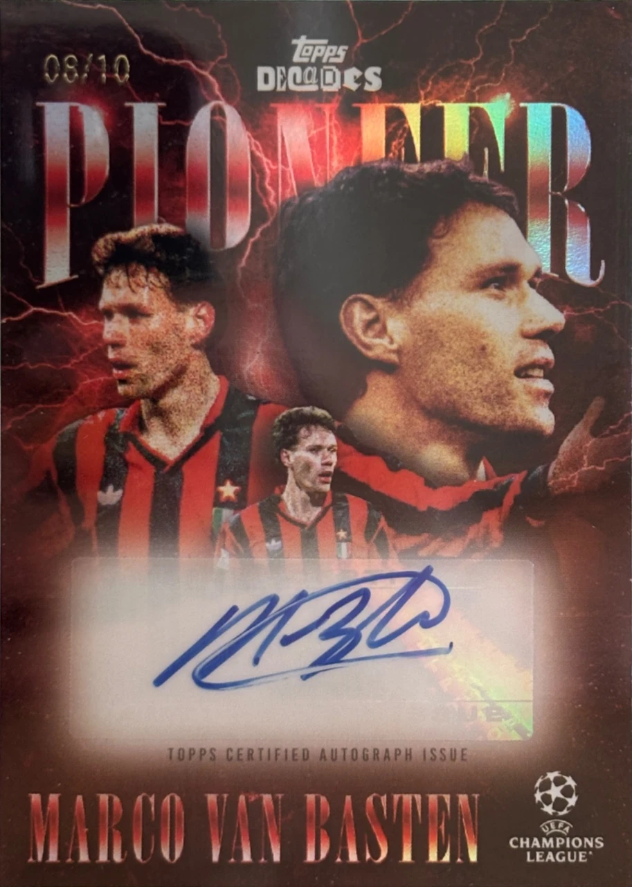 Marco van Basten Topps Decades Pioneer Autograph