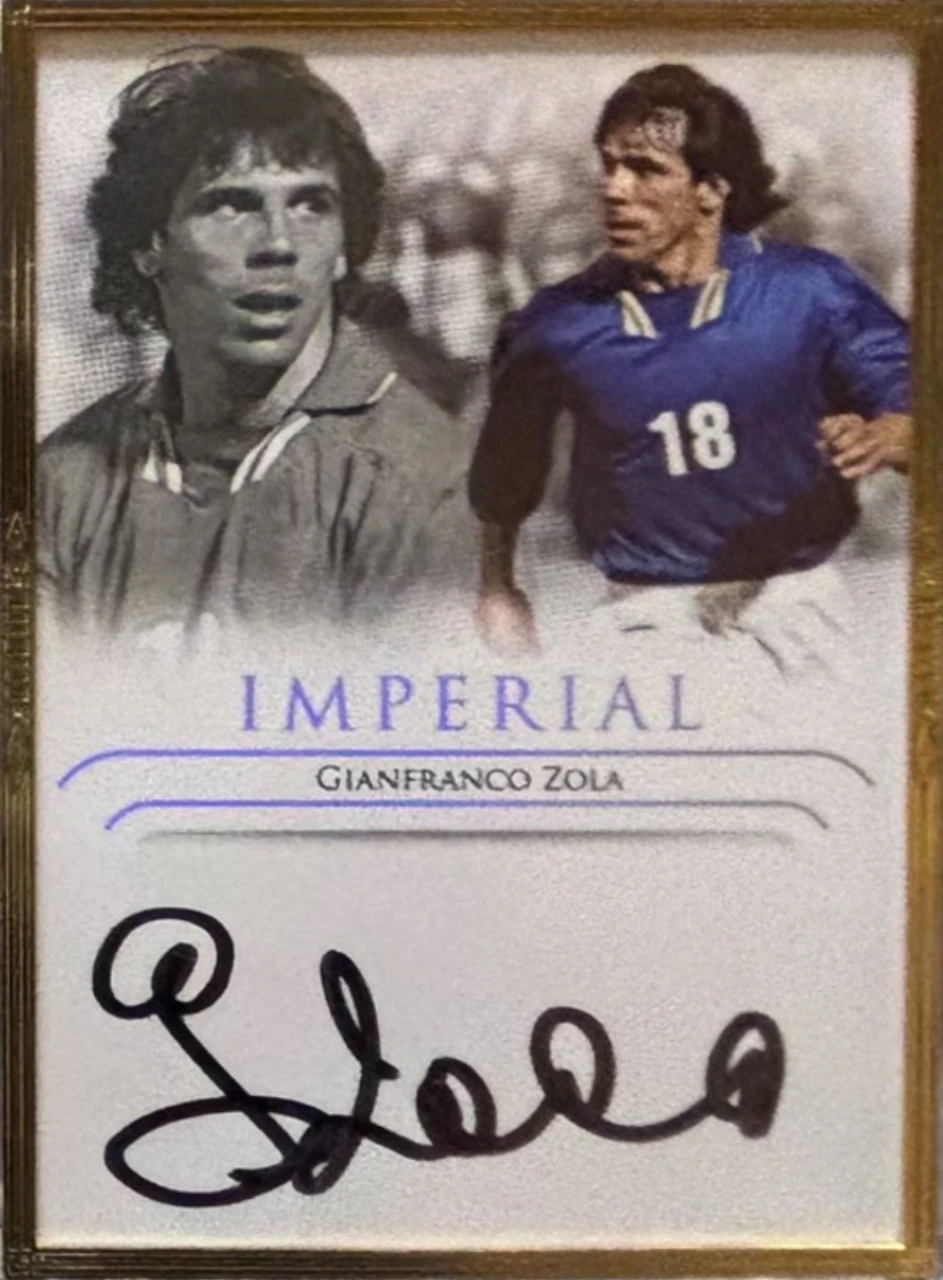 2025 Futera Incredible Gianfranco Zola Imperial Autograph