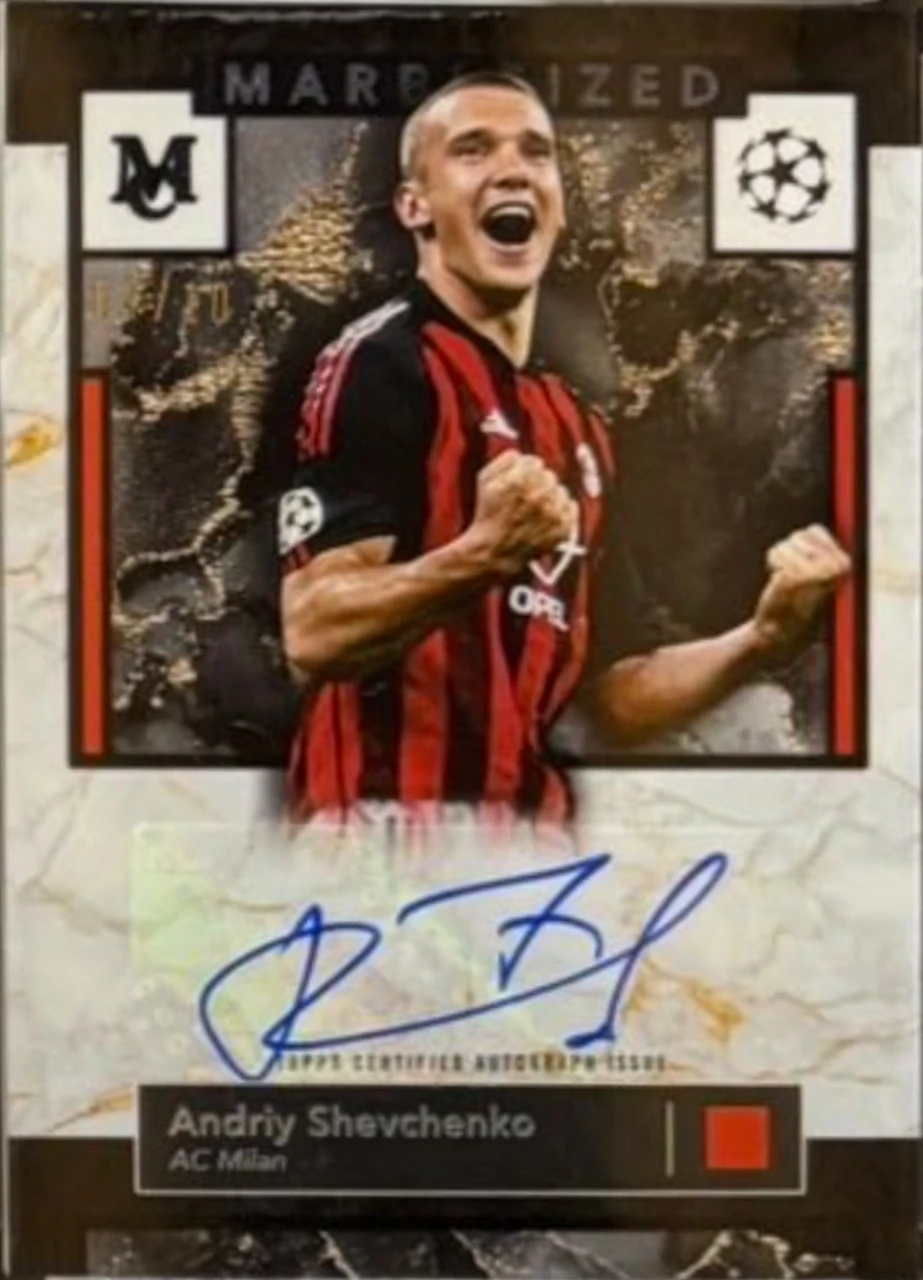 Andriy Shevchenko 2024:Topps UEFA Champions League Marblized Autograph