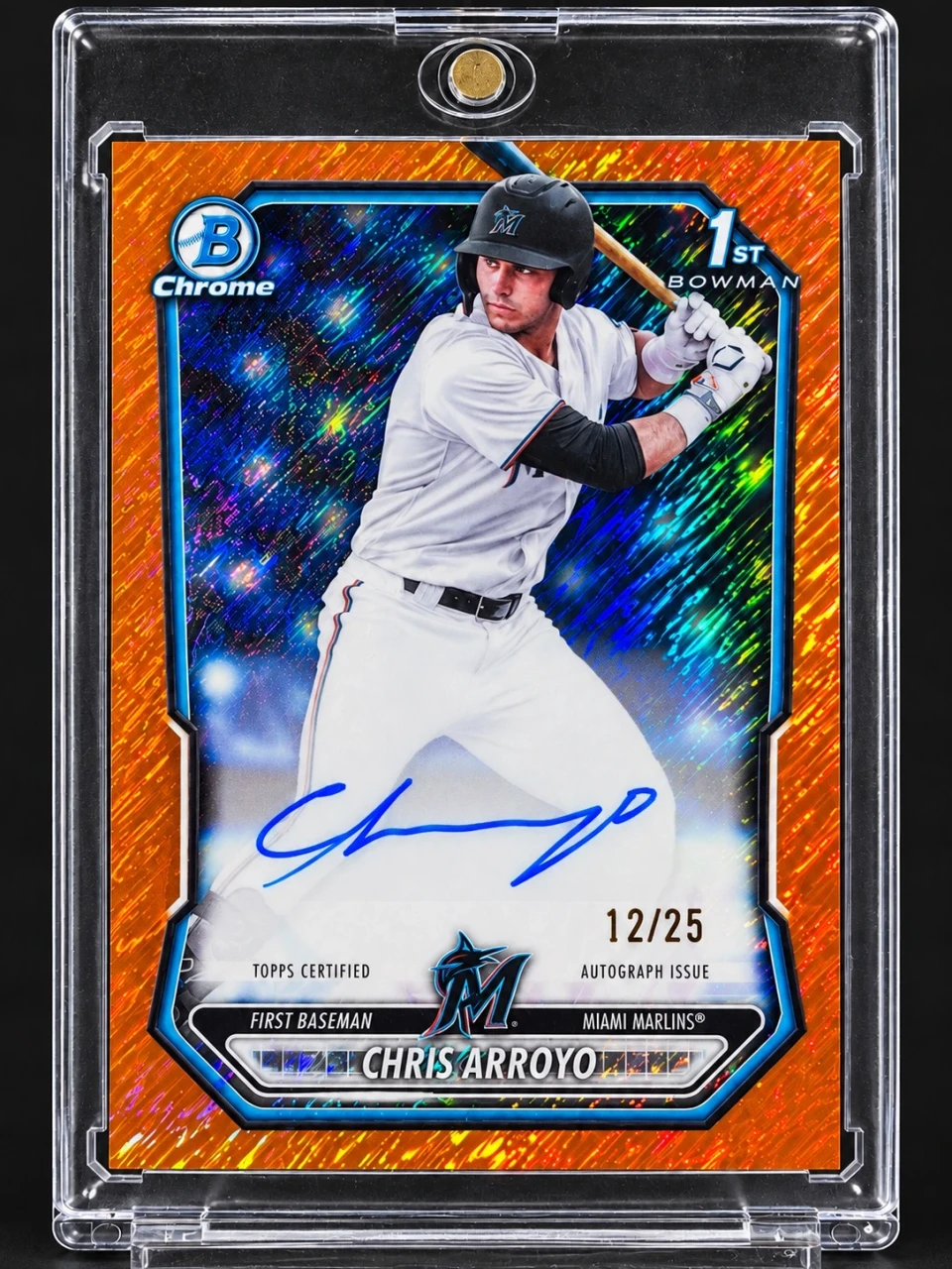 2026 Bowman Chrome Chris Arroyo 1st Bowman Autograph Orange Refractor