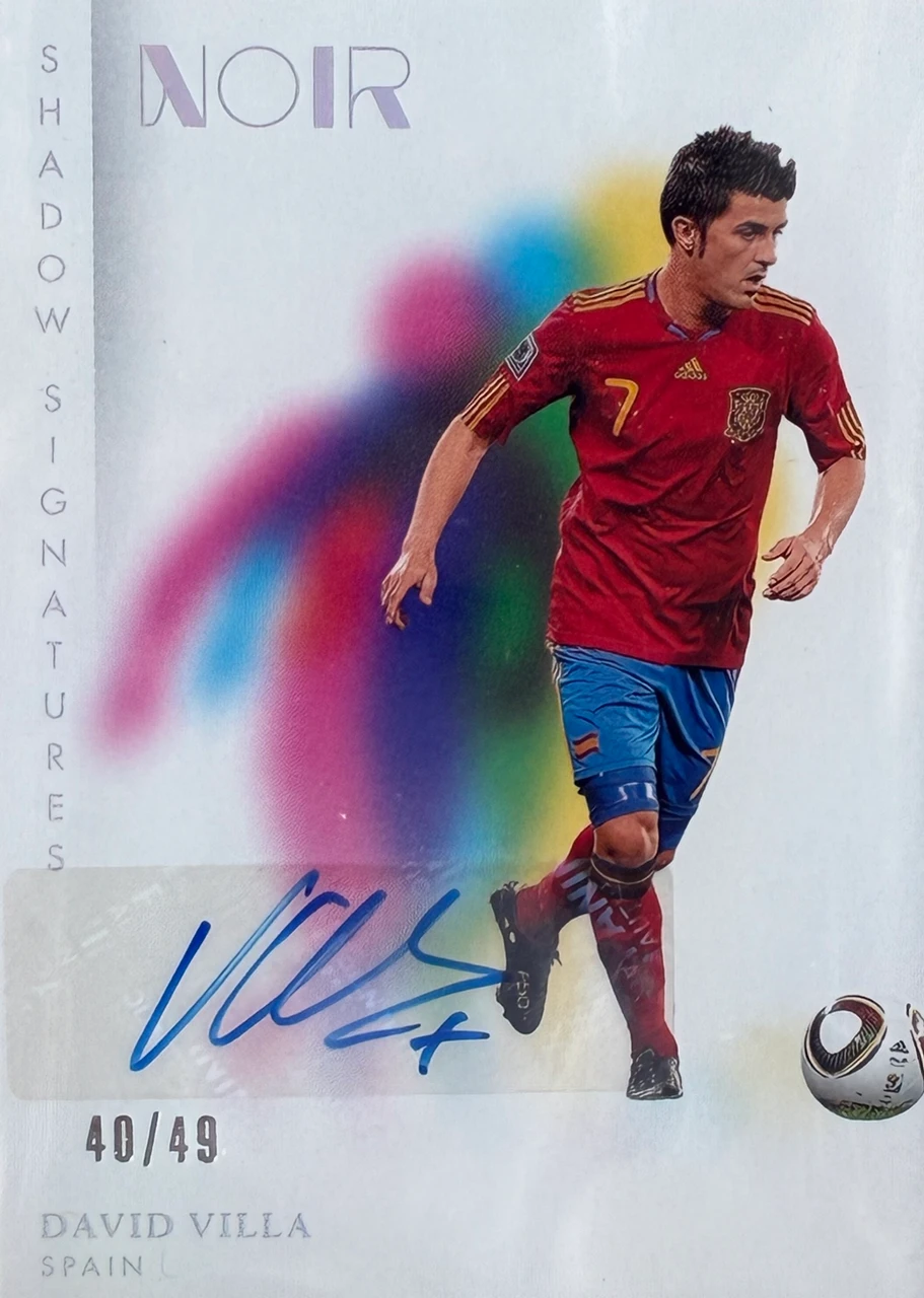 DAVID VILLA 2024-25 PANINI NOIR FIFA SOCCER SHADOW SIGNATURES /49 #12