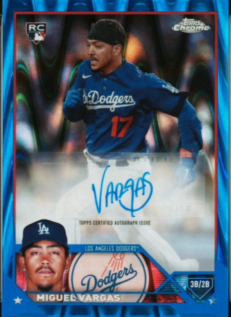 Miguel Vargas #AC-MVA Autographs Blue Refractor /150 RC