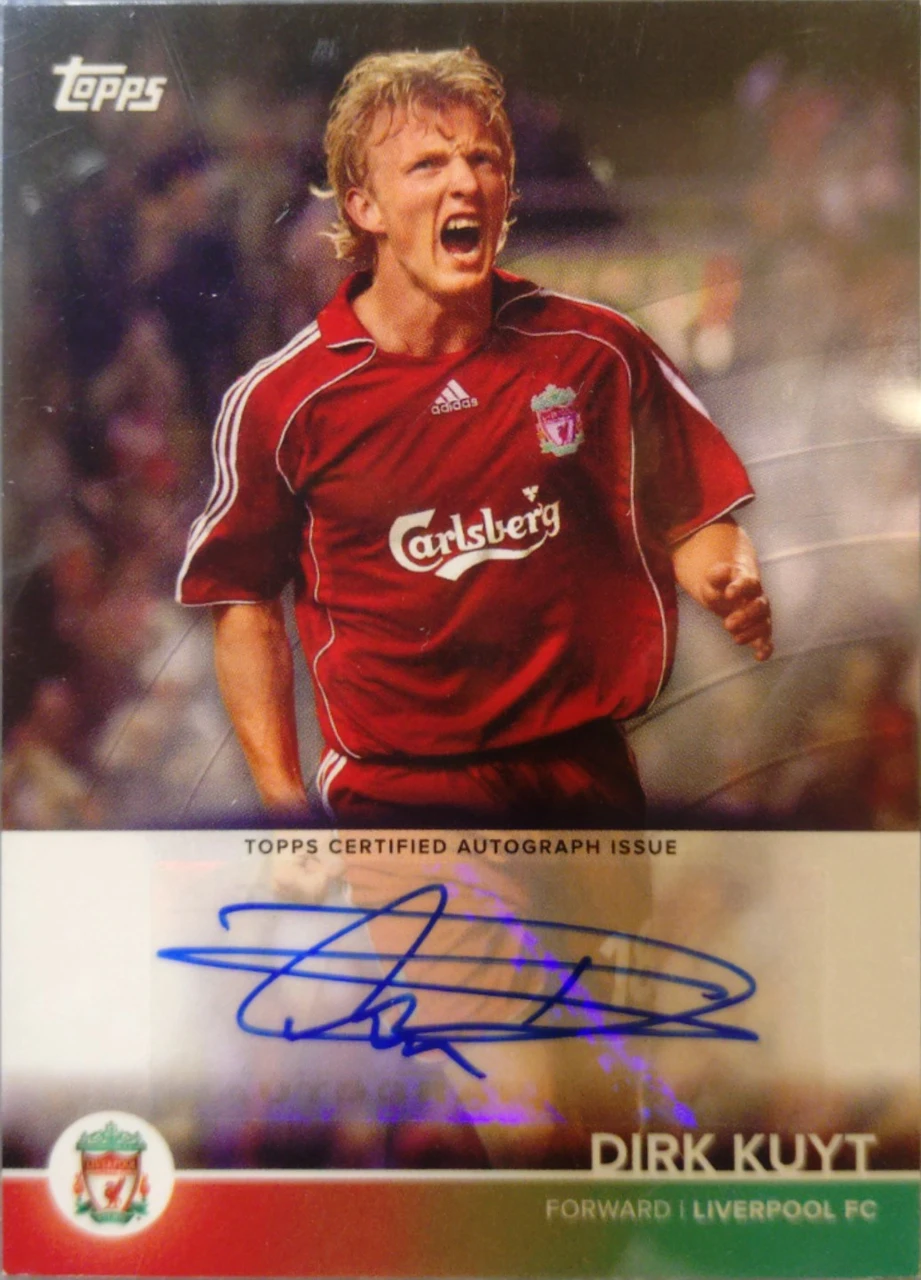 Dirk Kuyt 2021/22 Topps Liverpool FC Team Set Autograph