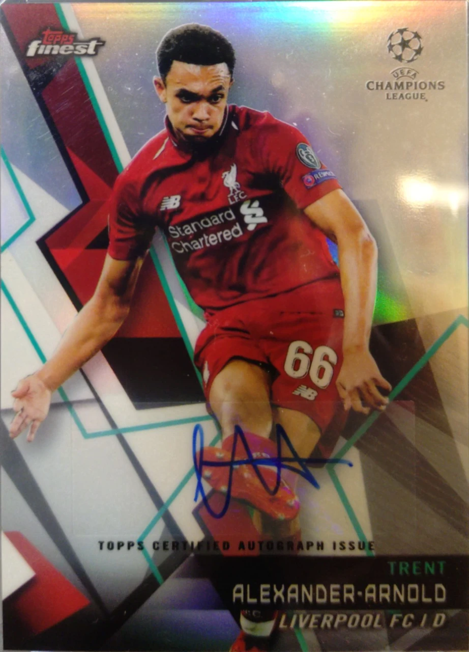 2019 Topps Finest UEFA Champions League Trent Alexander-Arnold Autograph
