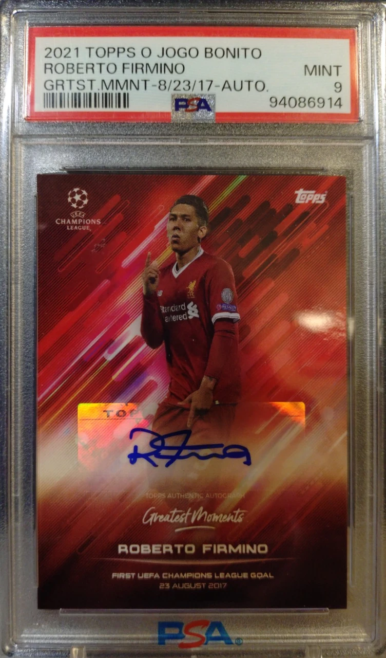 2021 Topps Greatest Moments Roberto Firmino Auto