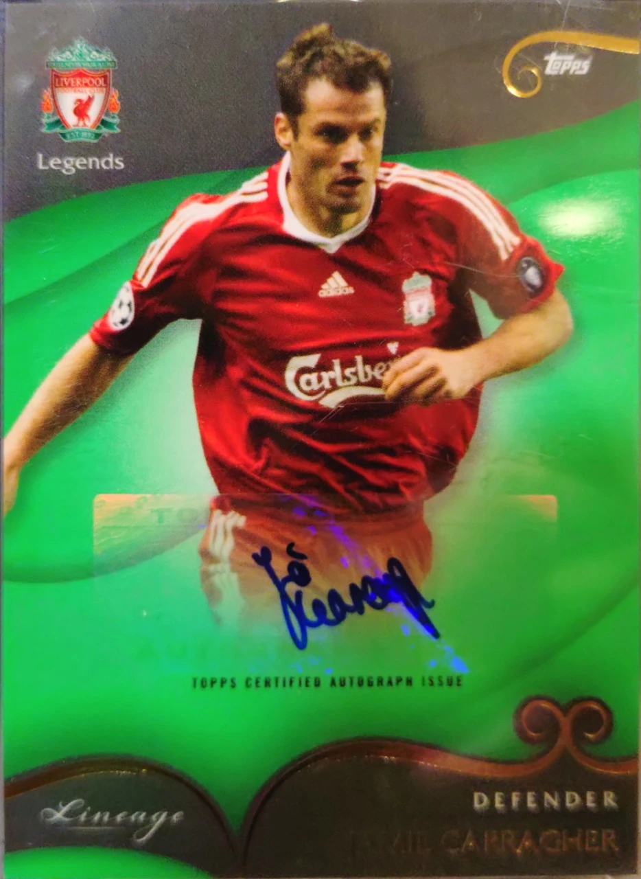 2022/23 Topps Liverpool FC Lineage Jamie Carragher Autograph