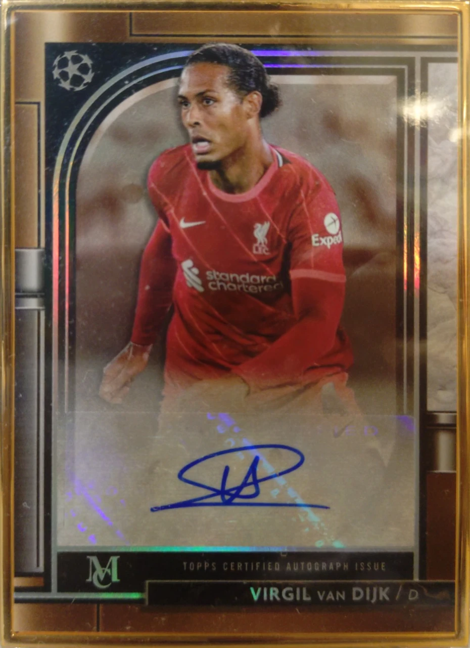 2021/22 Topps Museum Collection Framed Autograph Virgil van Dijk