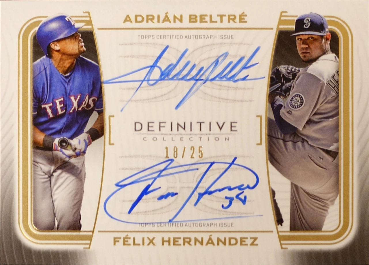 Adrian Beltre  Felix Hernandez Dual Auto