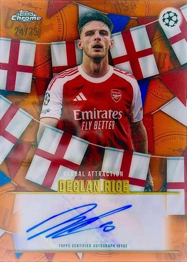 2025-26 Topps Chrome Global Attraction Declan Rice Autograph
